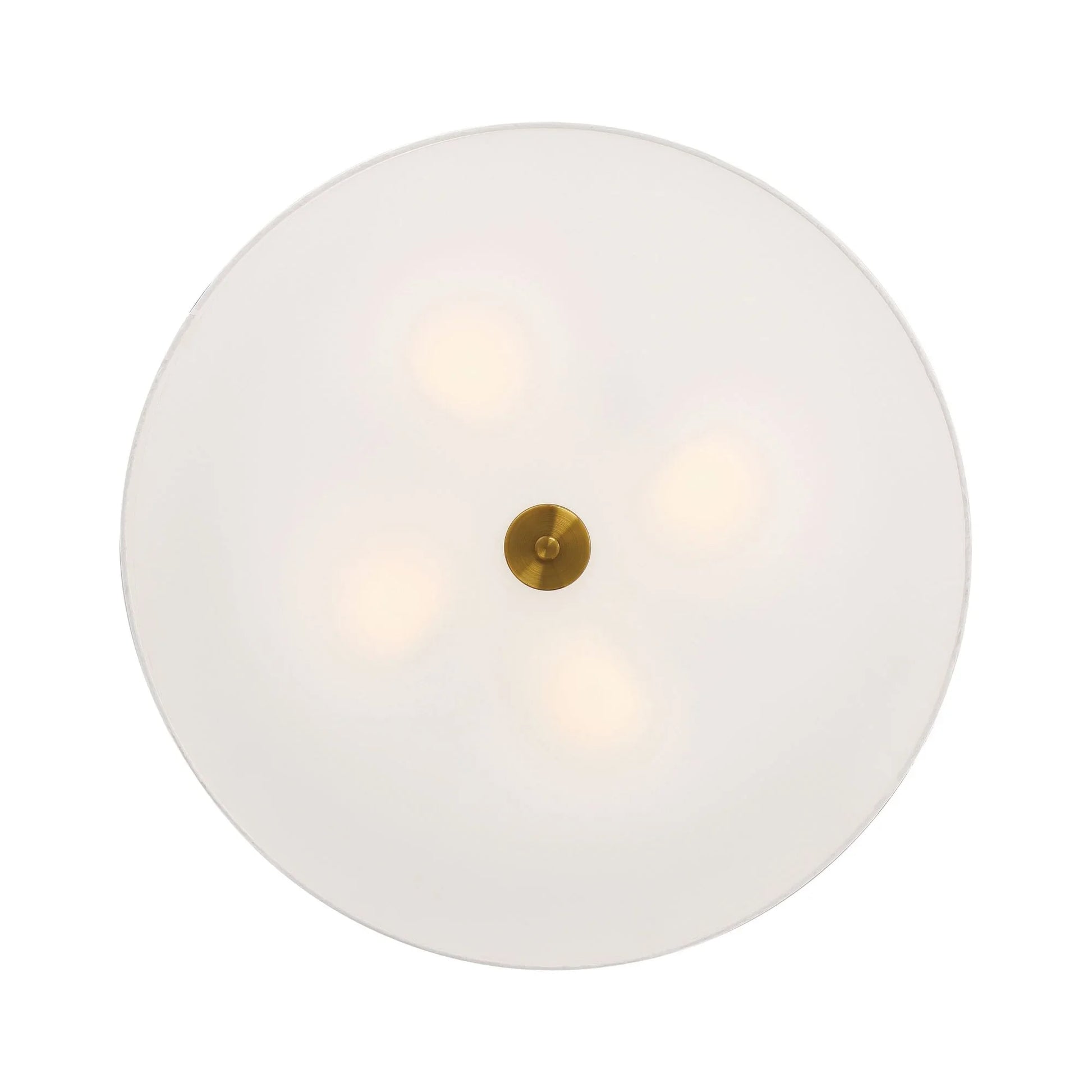 Access Lighting - Mid Town 24" LED Flush Mount, Antique Brushed Brass Finish | Bees Lighting