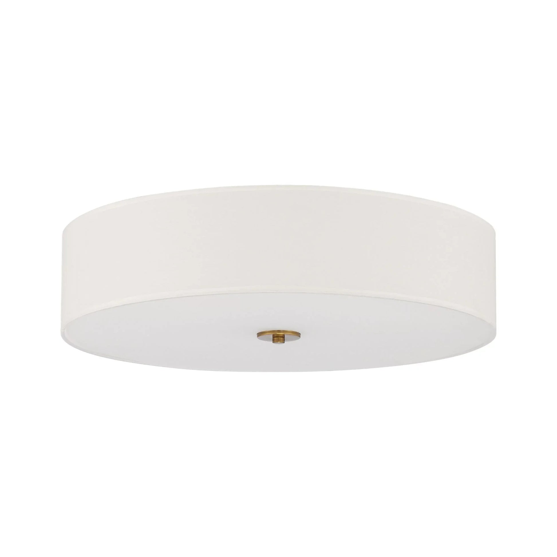 Access Lighting - Mid Town 24" LED Flush Mount, Antique Brushed Brass Finish | Bees Lighting