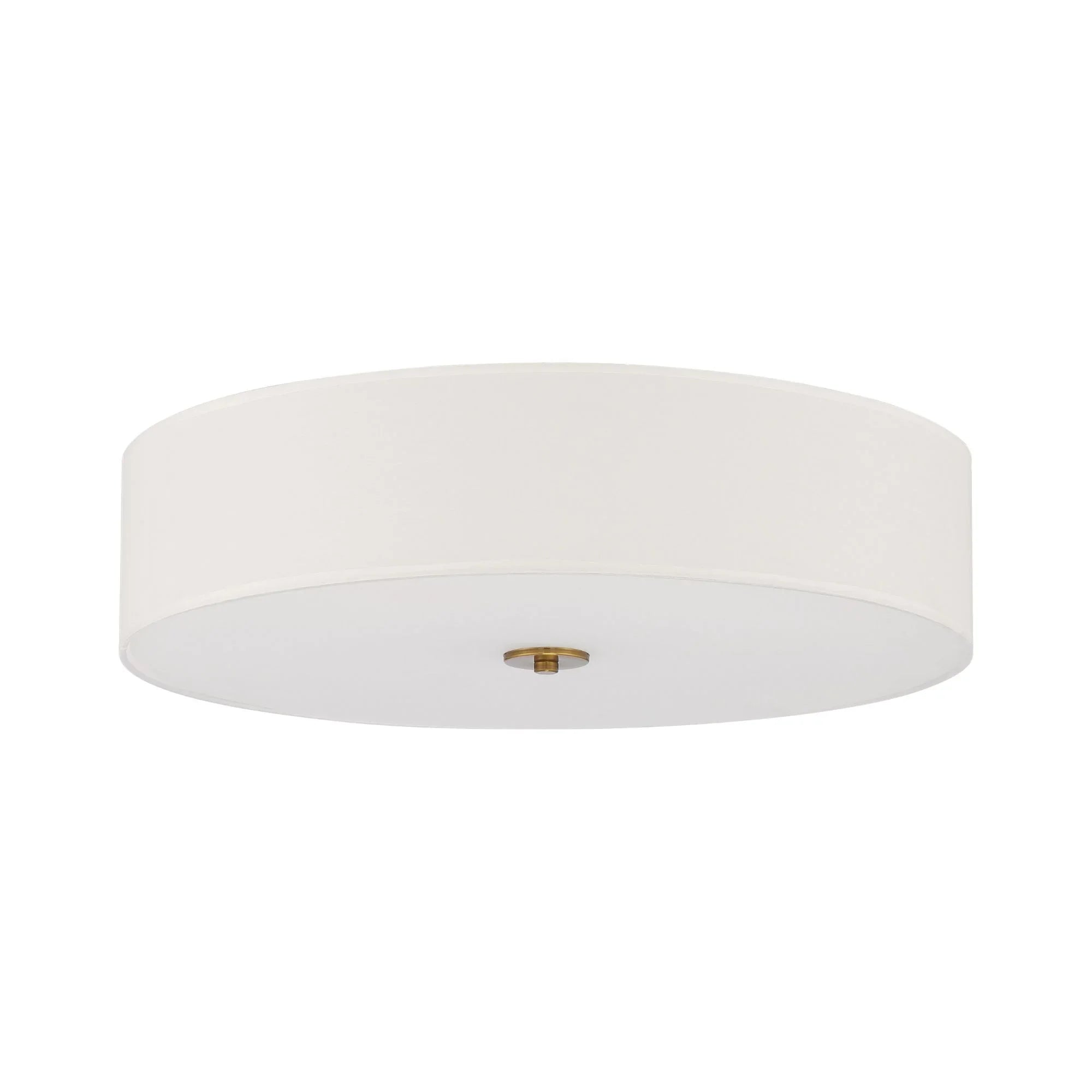 Access Lighting - Mid Town 24" LED Flush Mount, Antique Brushed Brass Finish | Bees Lighting