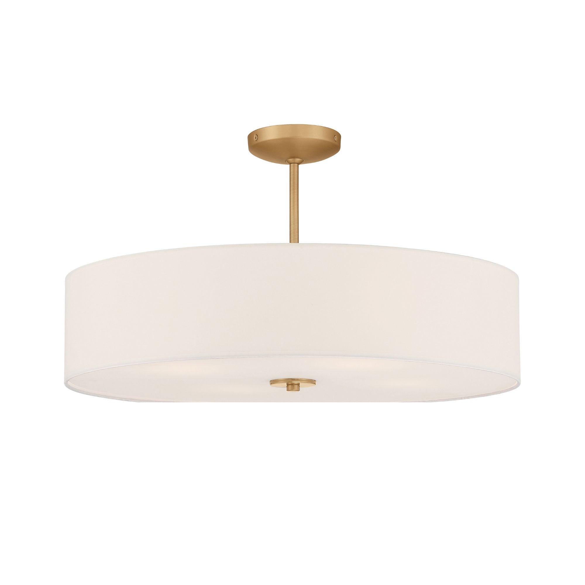 Mid Town 24" Convertible LED Pendant, Antique Brushed Brass Finish