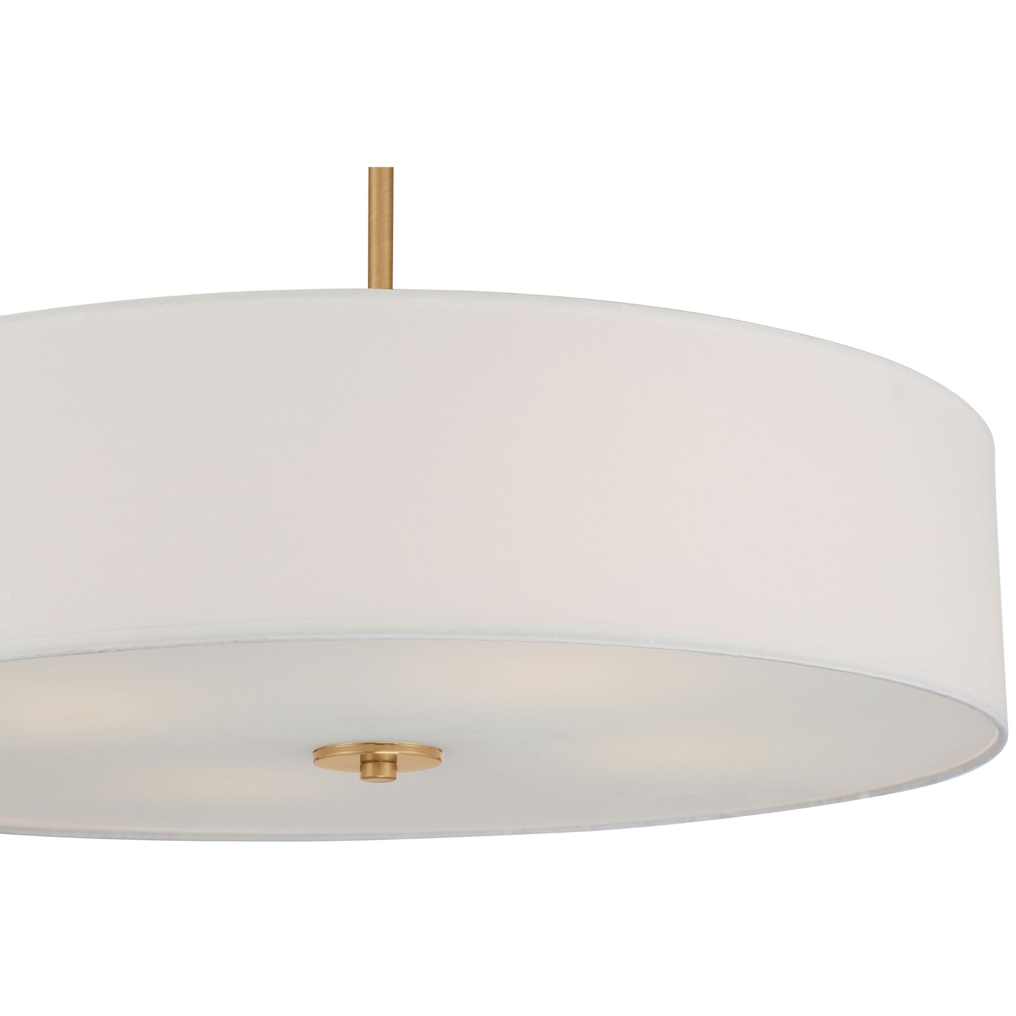 Mid Town 24" Convertible LED Pendant, Antique Brushed Brass Finish