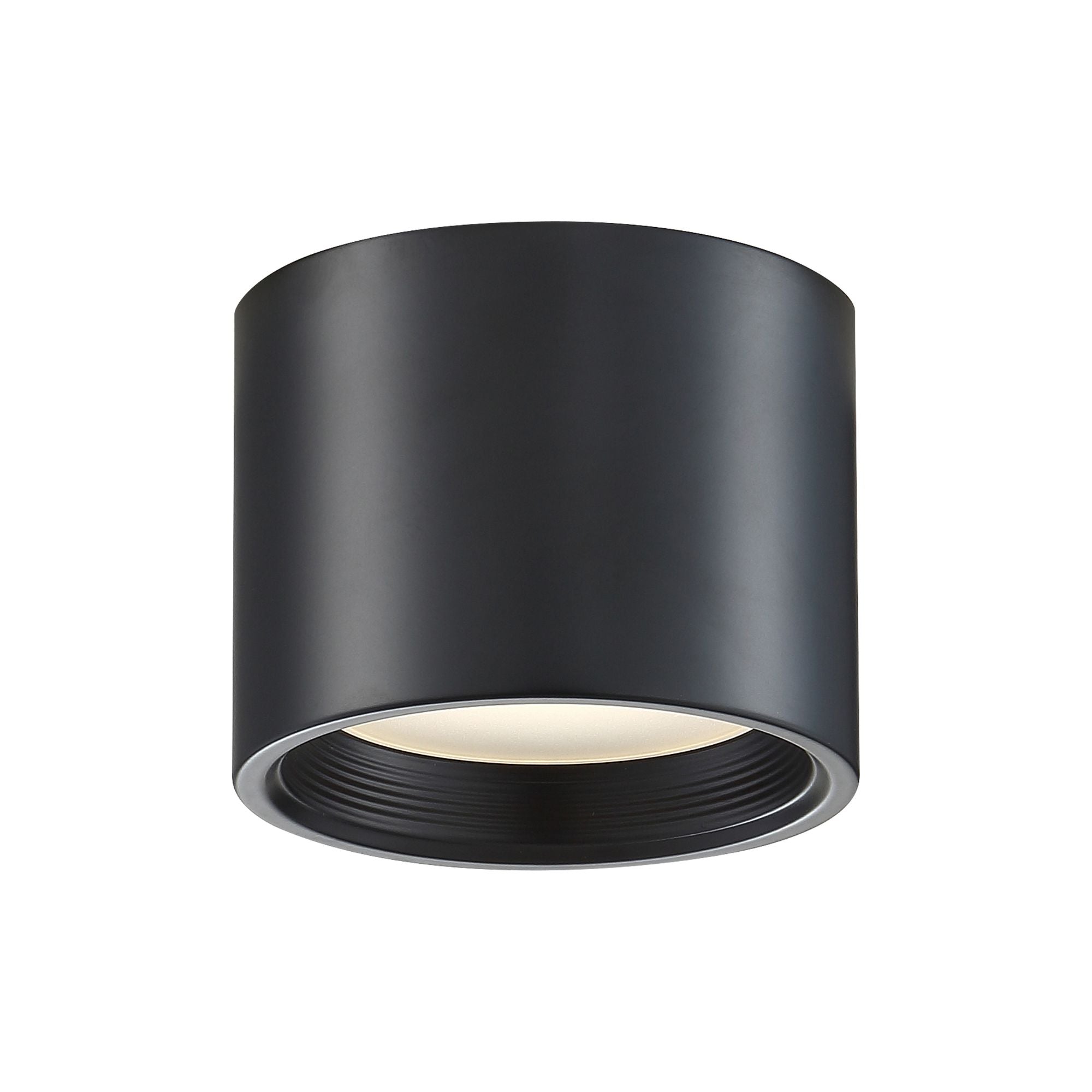 Reel 5" LED Flush Mount, Black Finish