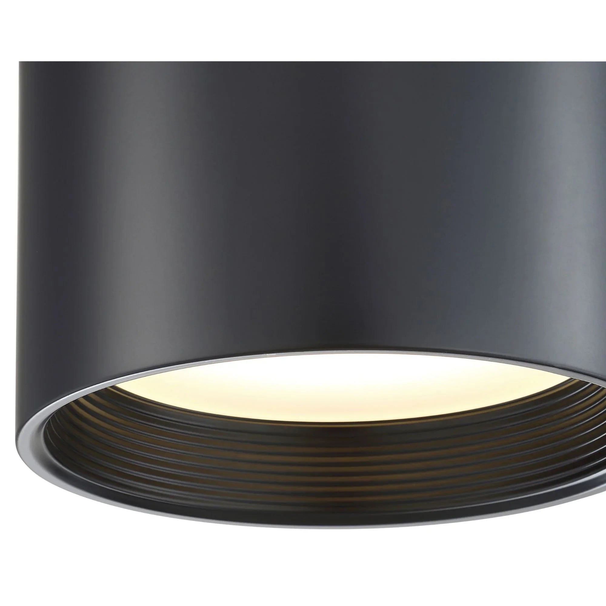 Reel 5" LED Flush Mount, Black Finish