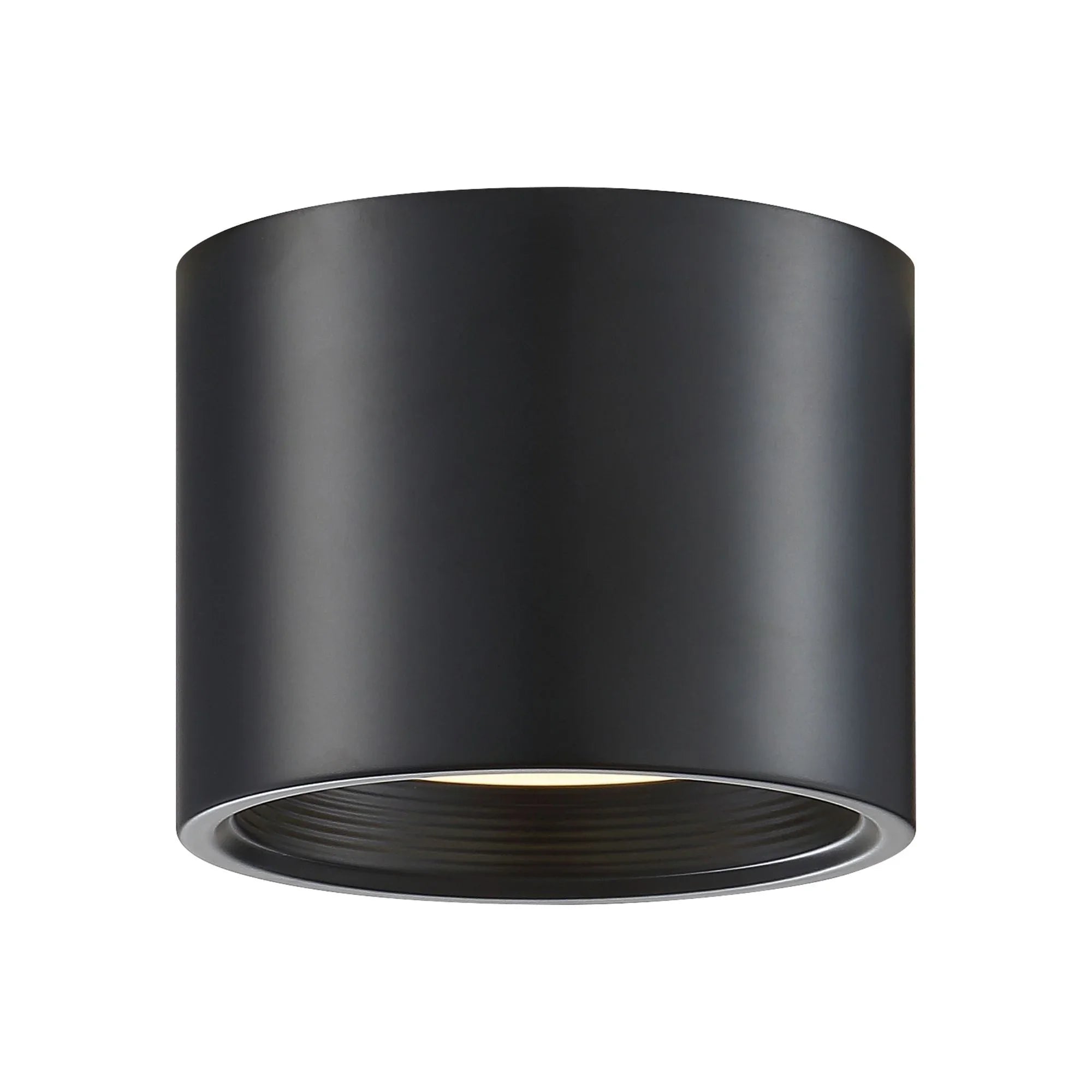 Reel 5" LED Flush Mount, Black Finish