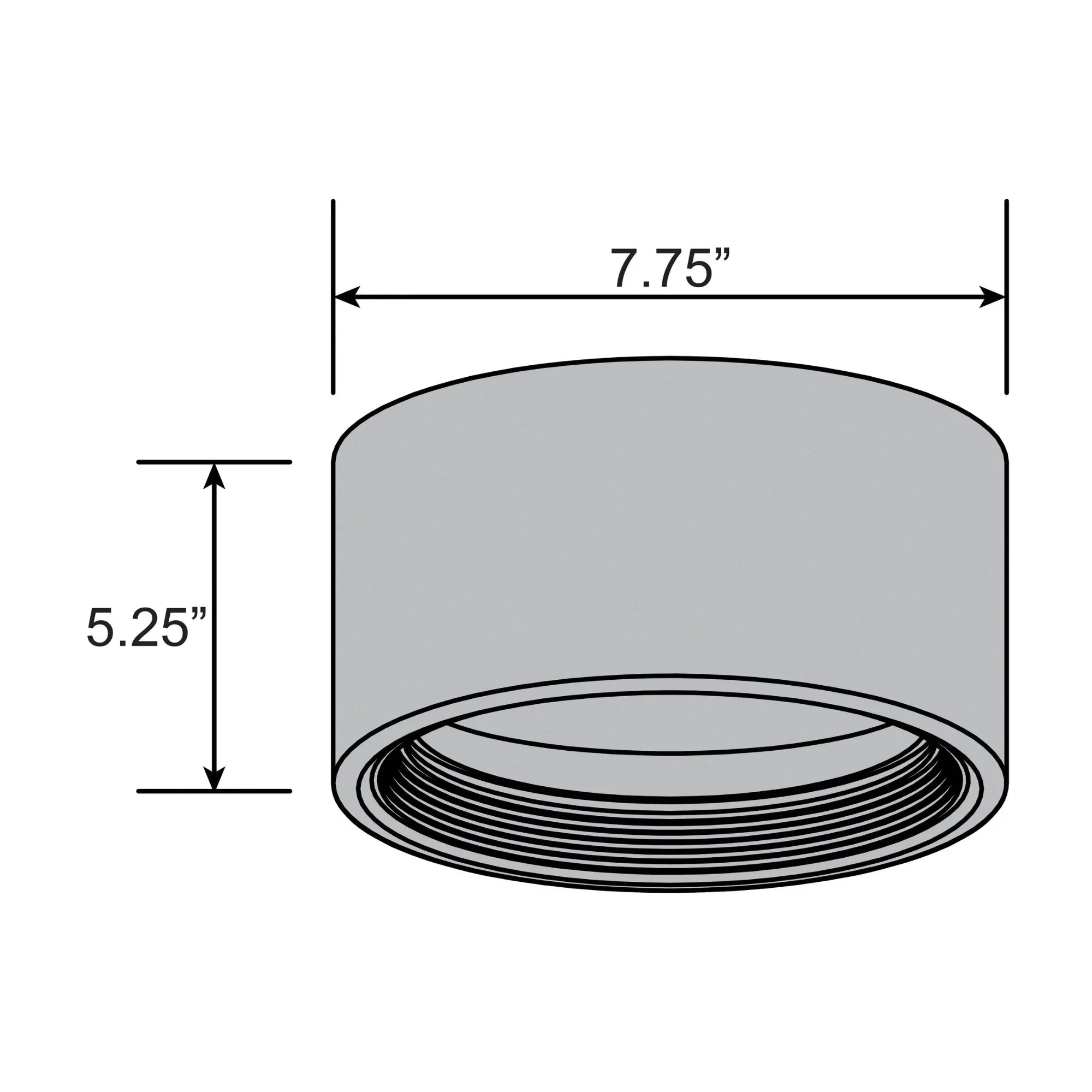 Access Lighting - Reel 8" LED Flush Mount, Black Finish | Bees Lighting