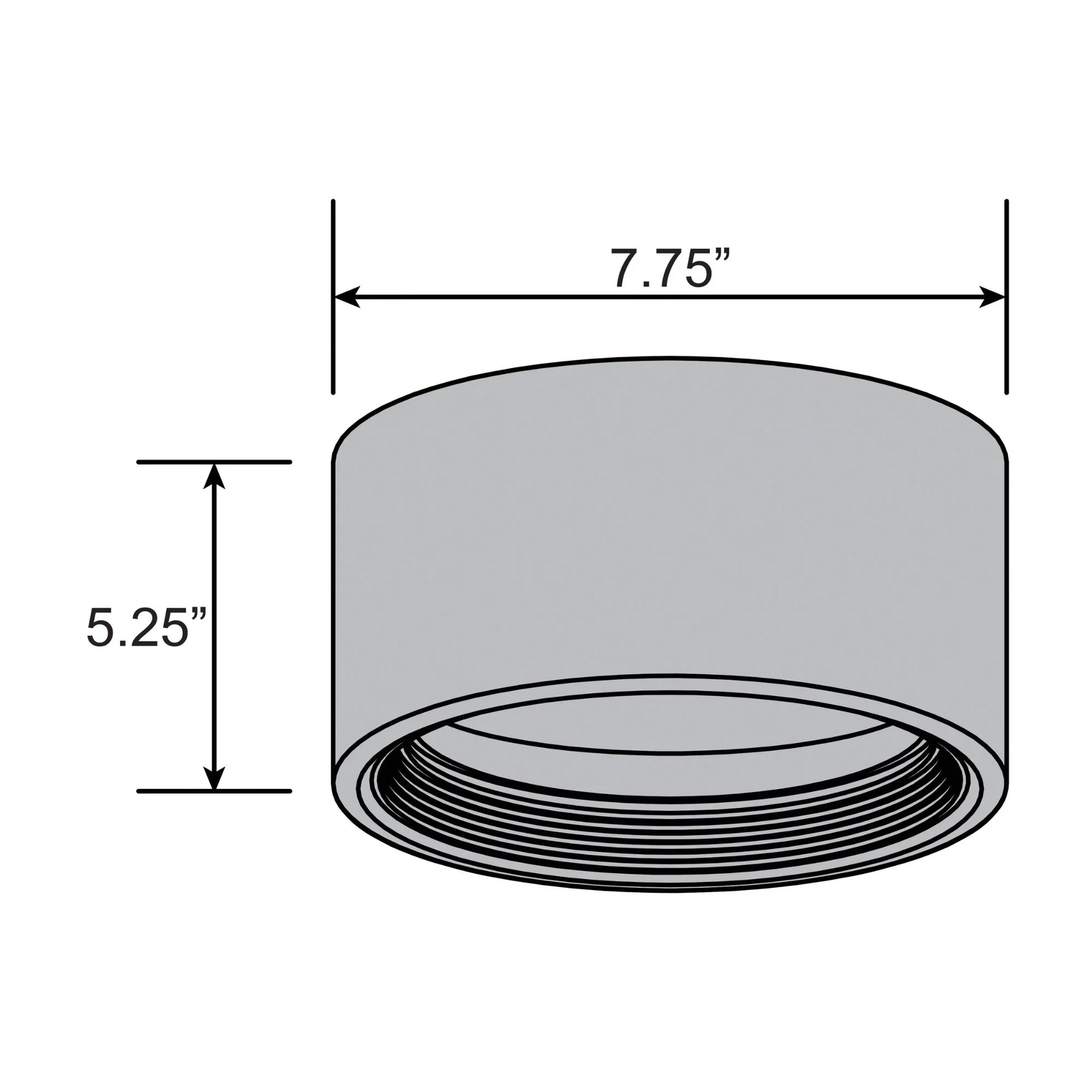 Access Lighting - Reel 8" LED Flush Mount, White Finish | Bees Lighting