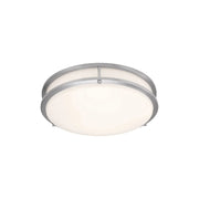 Solero III 12" LED Flush Mount, Brushed Steel Finish