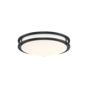 Solero III 12" LED Flush Mount, Matte Black Finish