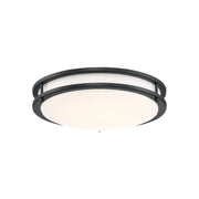 Solero III 14" LED Flush Mount, Matte Black Finish