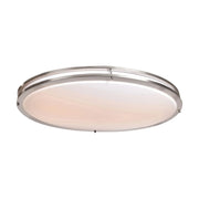 Solero III 33" LED Flush Mount, Brushed Steel Finish