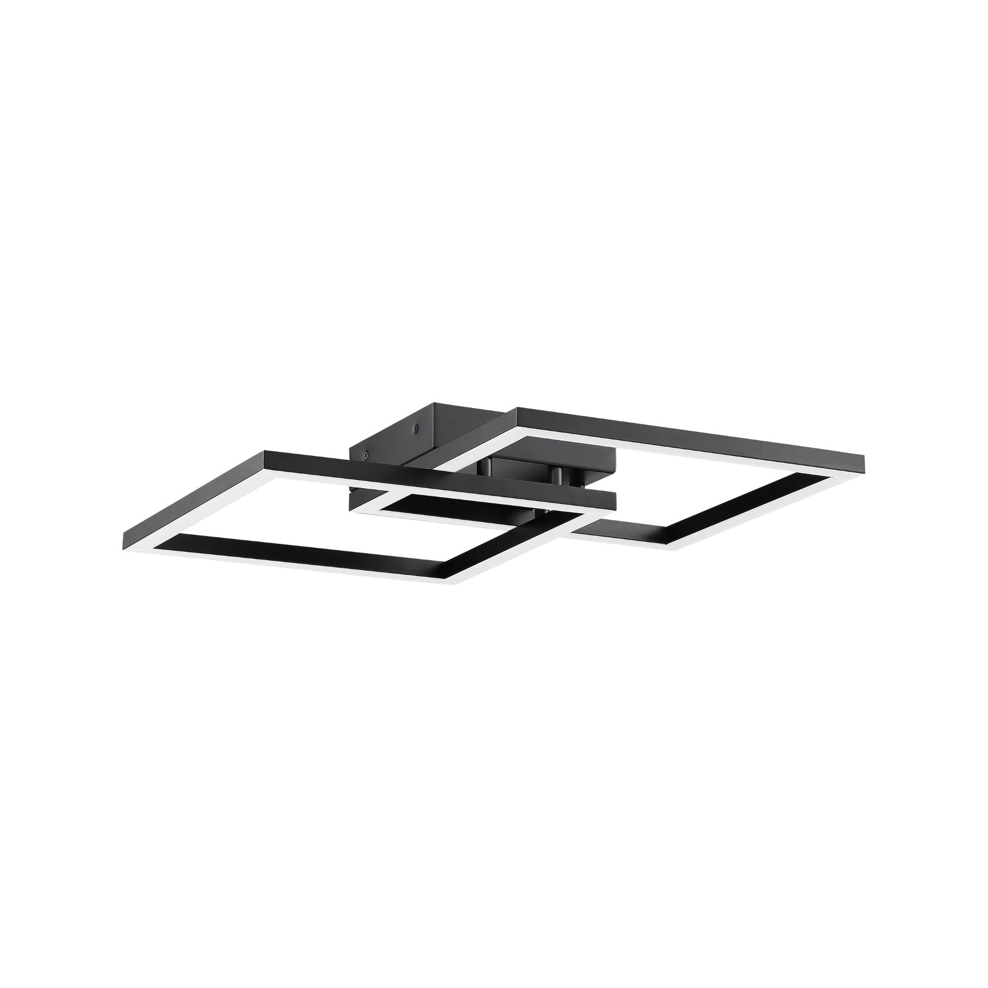 Squared 19" LED Outdoor Wall Sconce, Black Finish