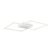 Squared 31" LED Outdoor Wall Sconce, White Finish