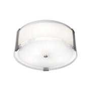 Access Lighting - Tara 14" 3-Light Flush Mount, Brushed Steel Finish | Bees Lighting