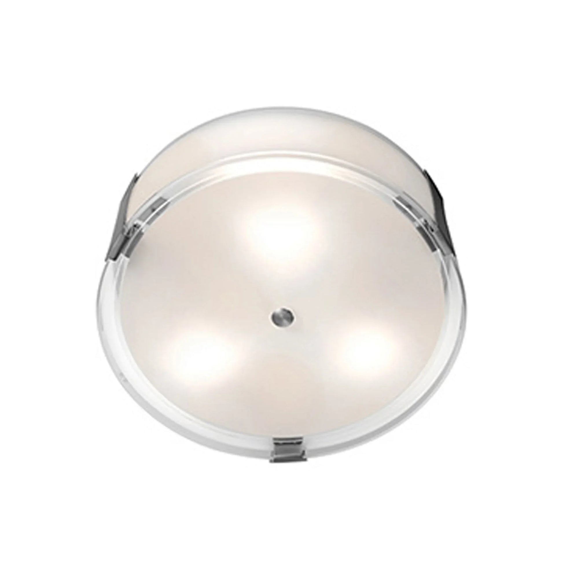 Access Lighting - Tara 14" LED Flush Mount, Brushed Steel Finish | Bees Lighting