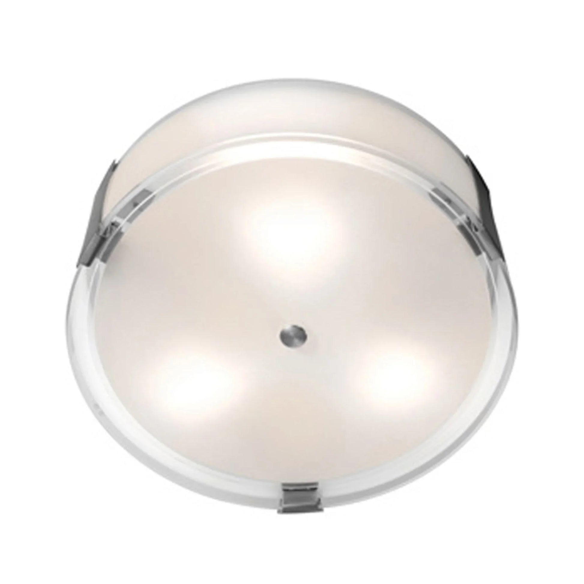 Access Lighting - Tara 18" LED Flush Mount, Brushed Steel Finish | Bees Lighting