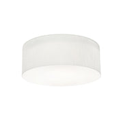 Anton 15" 3-Light Flush Mount, Linen White Finish