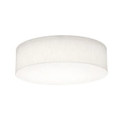 Anton 19" 3-Light Flush Mount, Linen White Finish