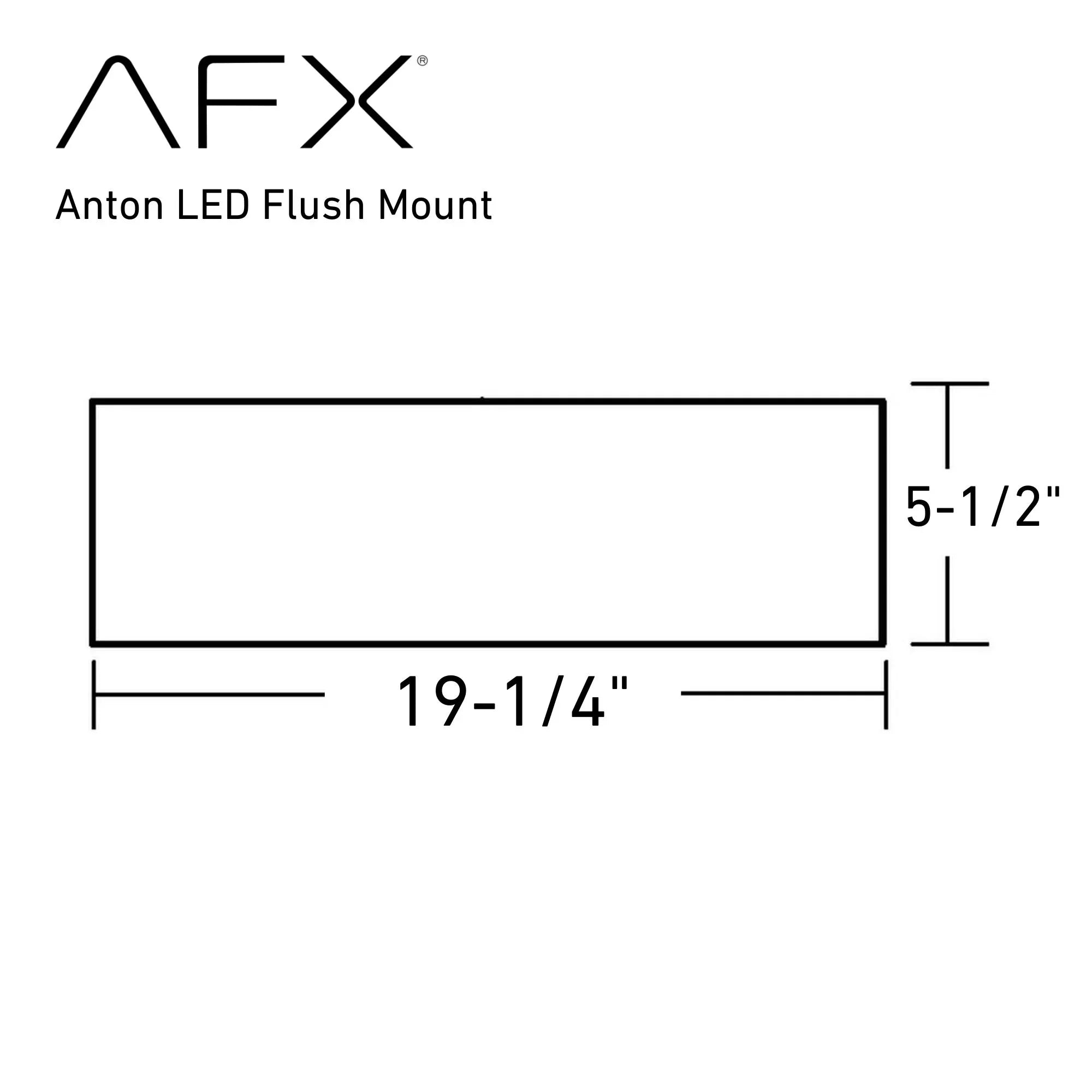 Anton 19" 3-Light Flush Mount, Linen White Finish