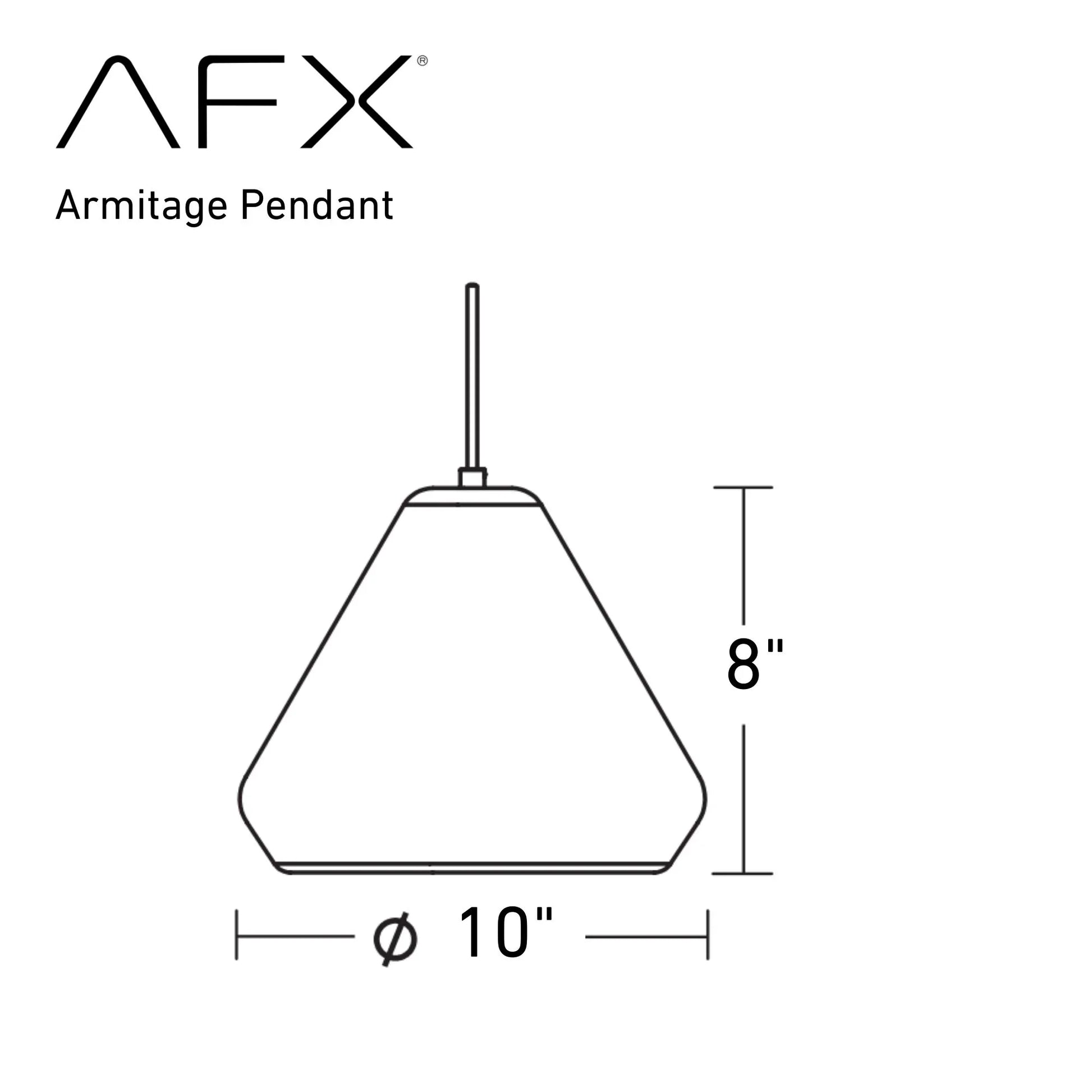 Armitage 10" Pendant, Satin Nickel & Aqua Shade - Bees Lighting
