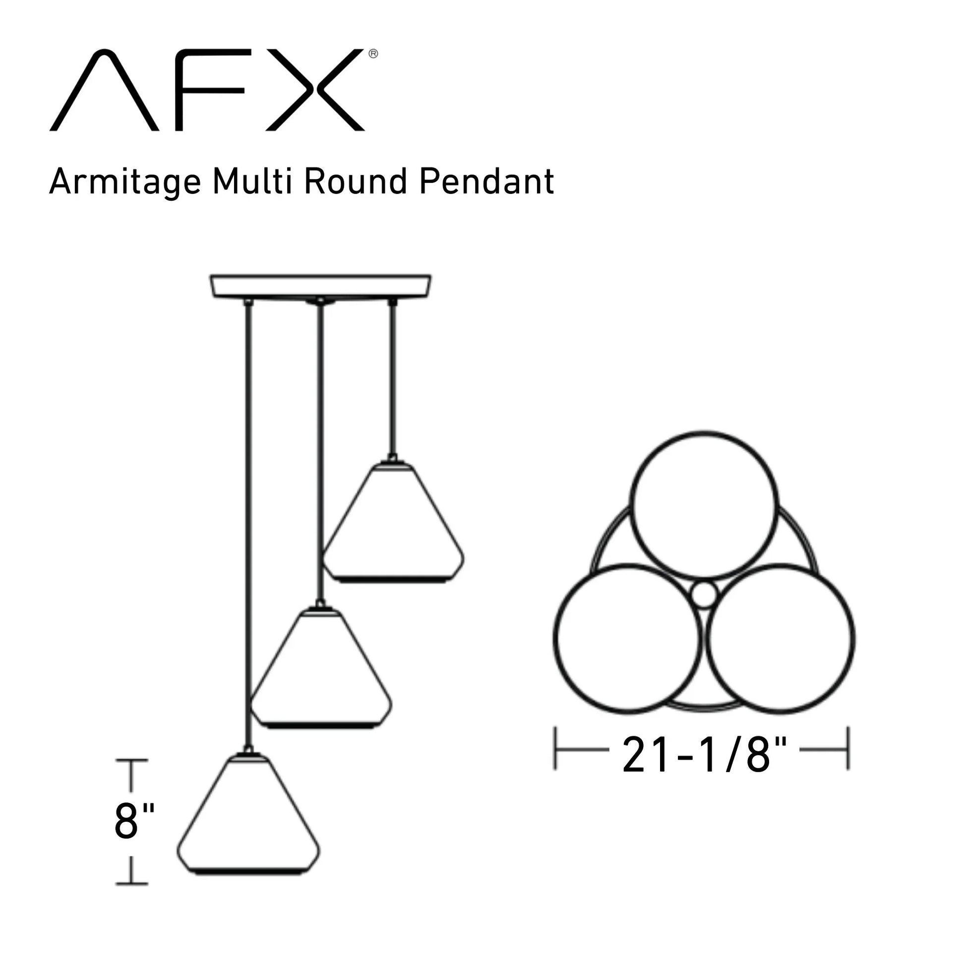 Armitage 21" Multi-Port Pendant, Satin Nickel & Clear Shade - Bees Lighting