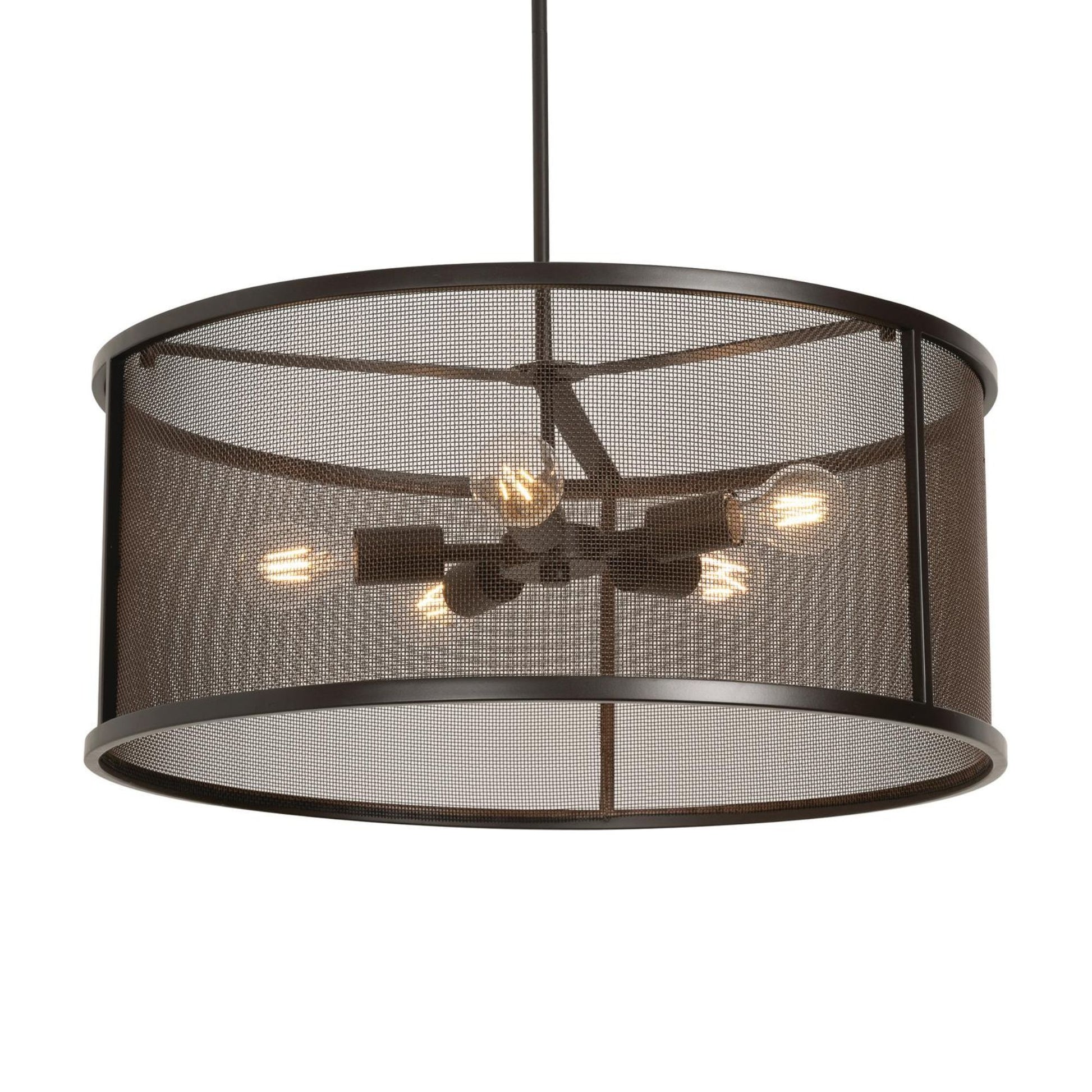 Austin 24" 5-Light Pendant, Bronze Finish - Bees Lighting