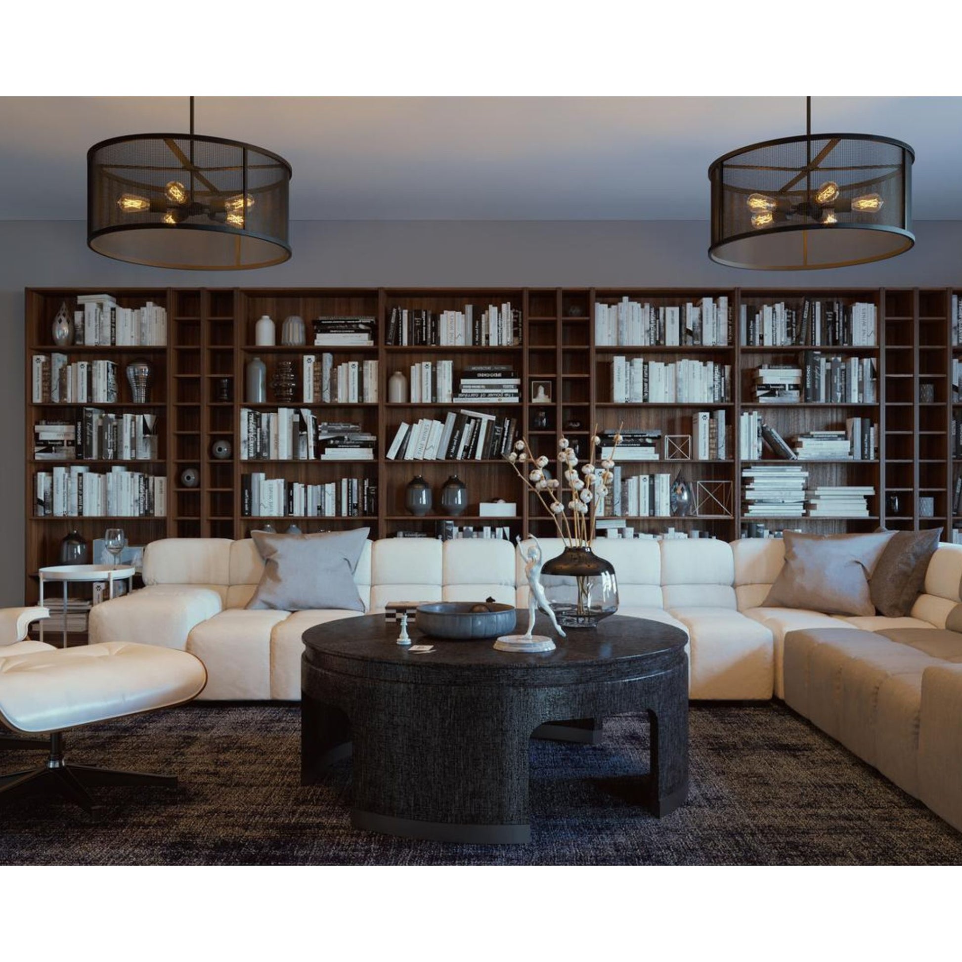Austin 24" 5-Light Pendant, Bronze Finish - Bees Lighting