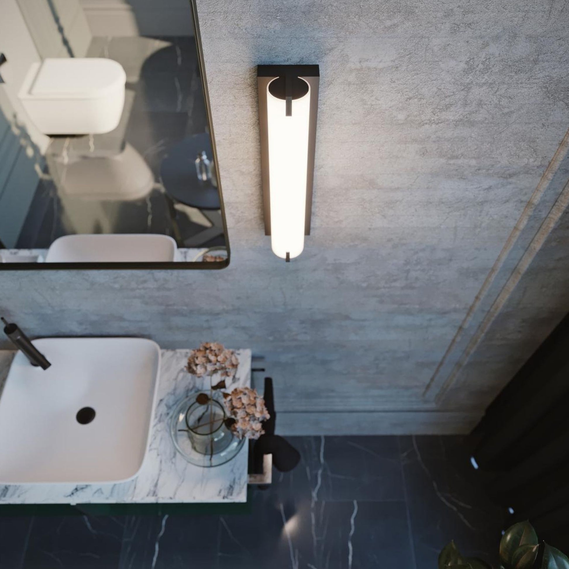 Axel 16 In. LED Wall Light Satin Nickel Finish - Bees Lighting