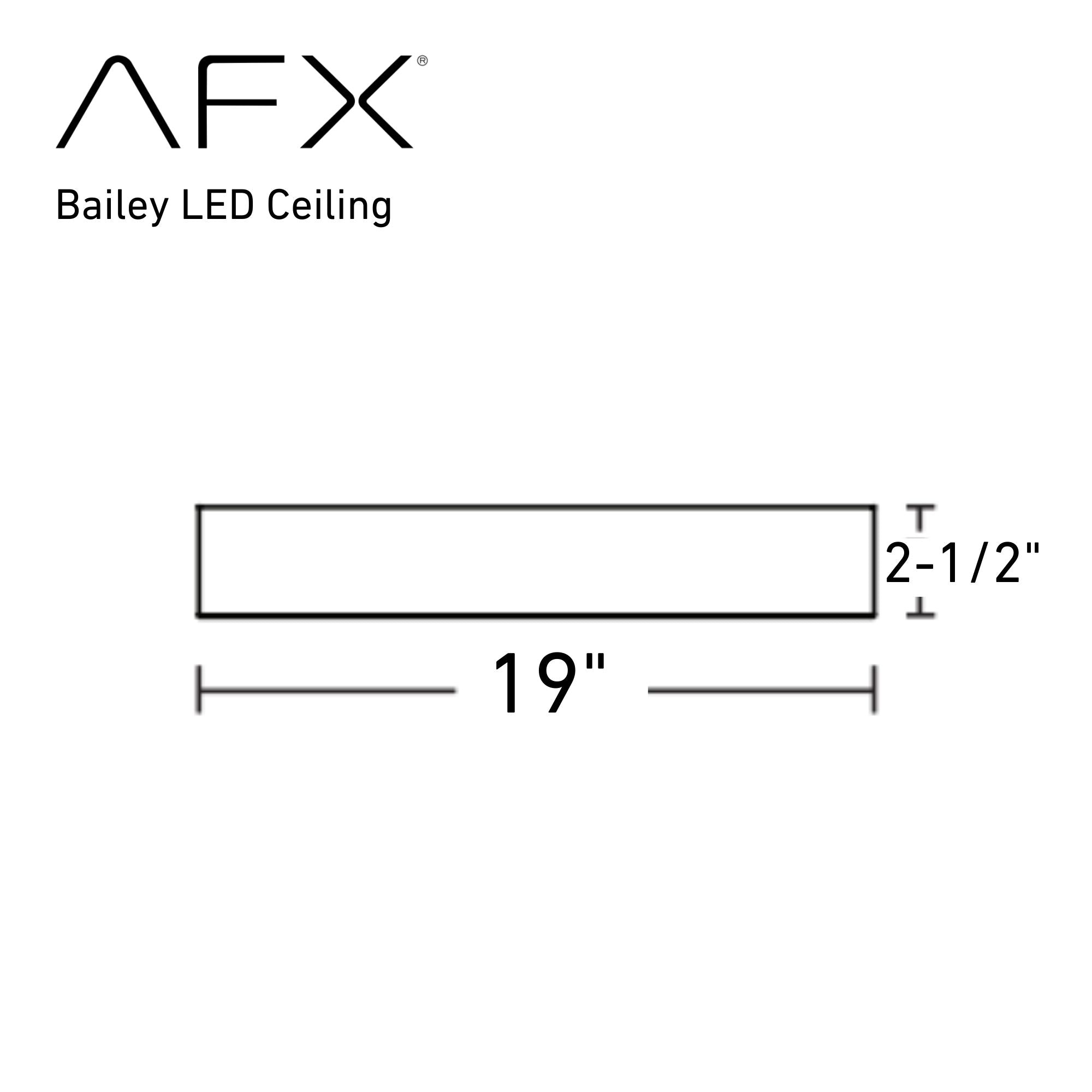 Bailey 19" LED Flush Mount, Satin Nickel Finish