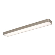 Bailey 46" LED Linear Flush Mount, Satin Nickel Finish