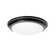 Baron 14" LED Flush Mount, Black Finish