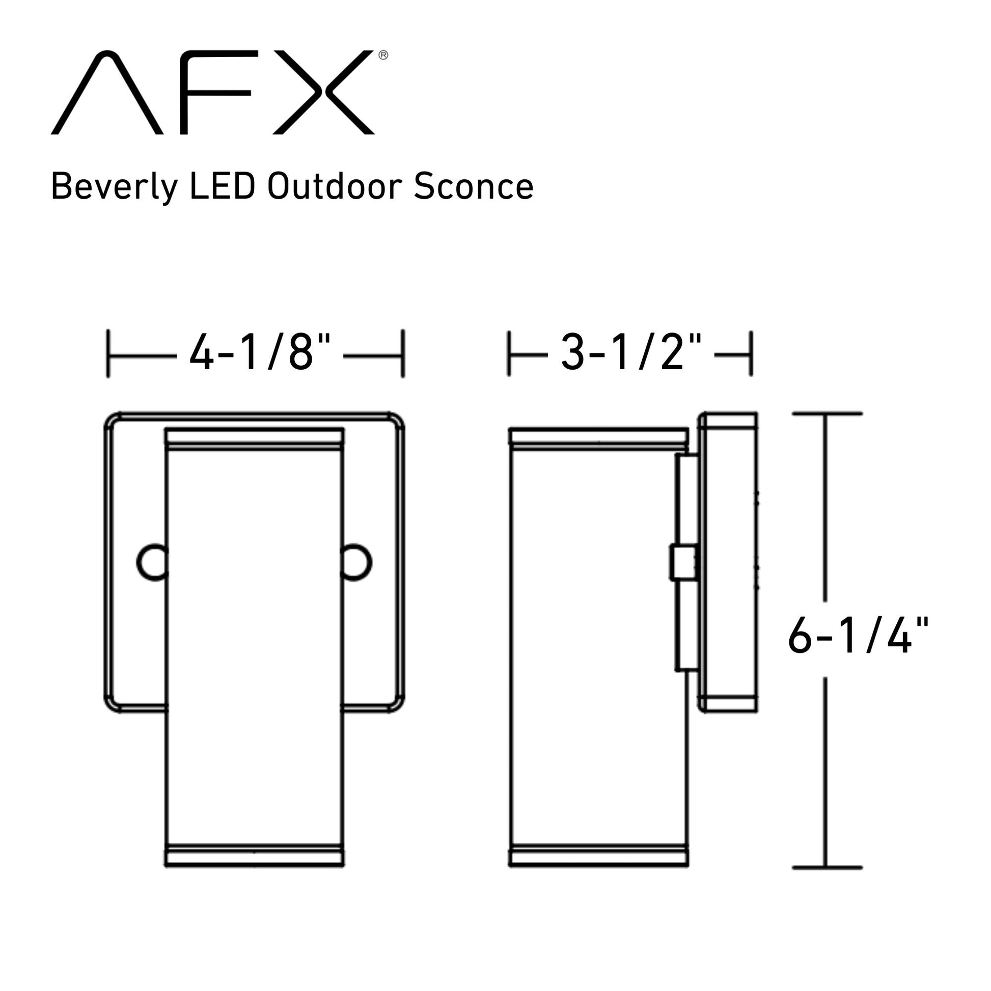 LED Outdoor Cylinder Wall Light, 10W, 600lm, Selectable CCT, 120-277V, Black - Bees Lighting
