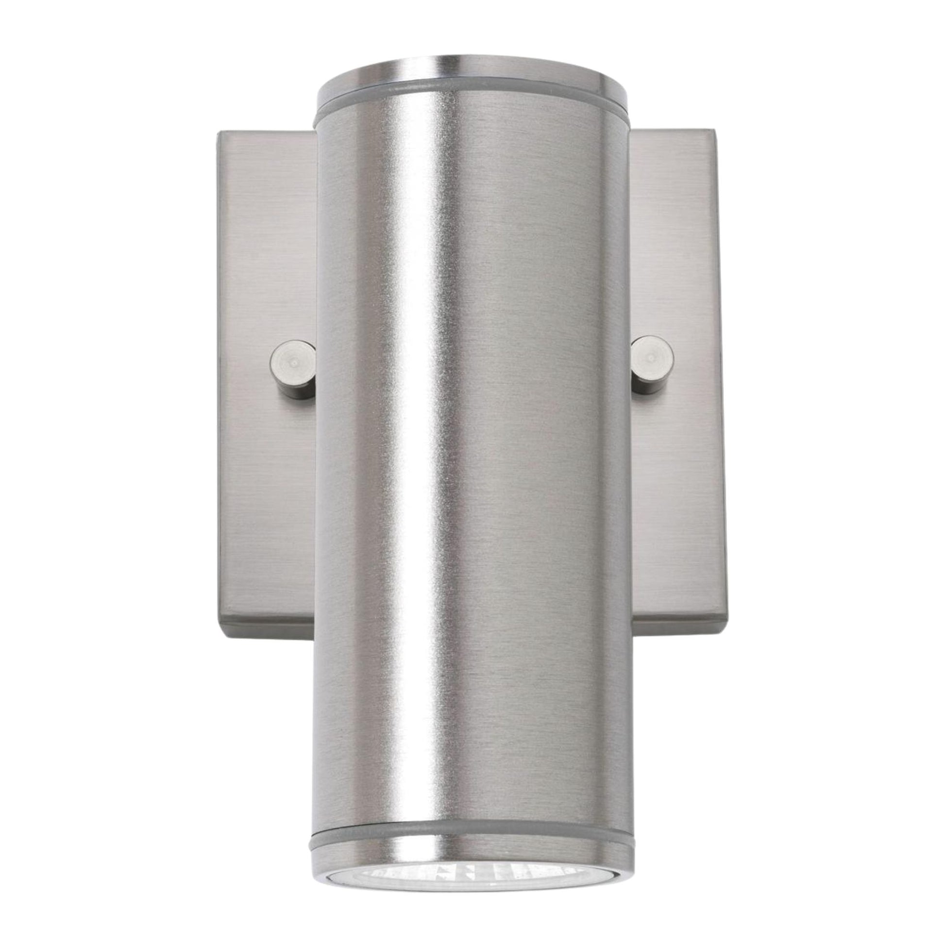 LED Outdoor Cylinder Wall Light, 10W, 600lm, Selectable CCT, 120-277V, Satin - Bees Lighting
