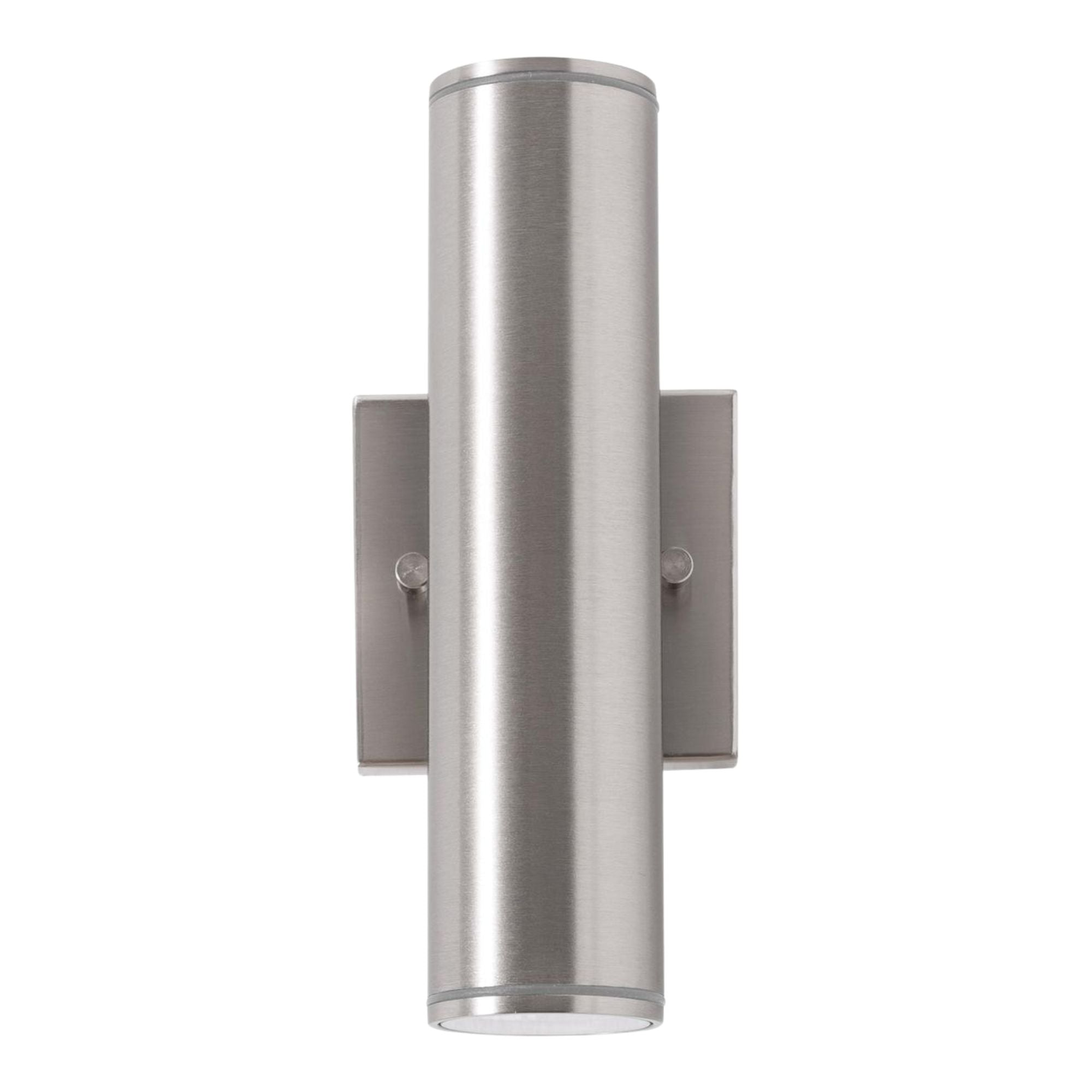 Beverly 10 in. LED Outdoor Wall Light 120-277V, Selectable CCT Satin Nickel - Bees Lighting