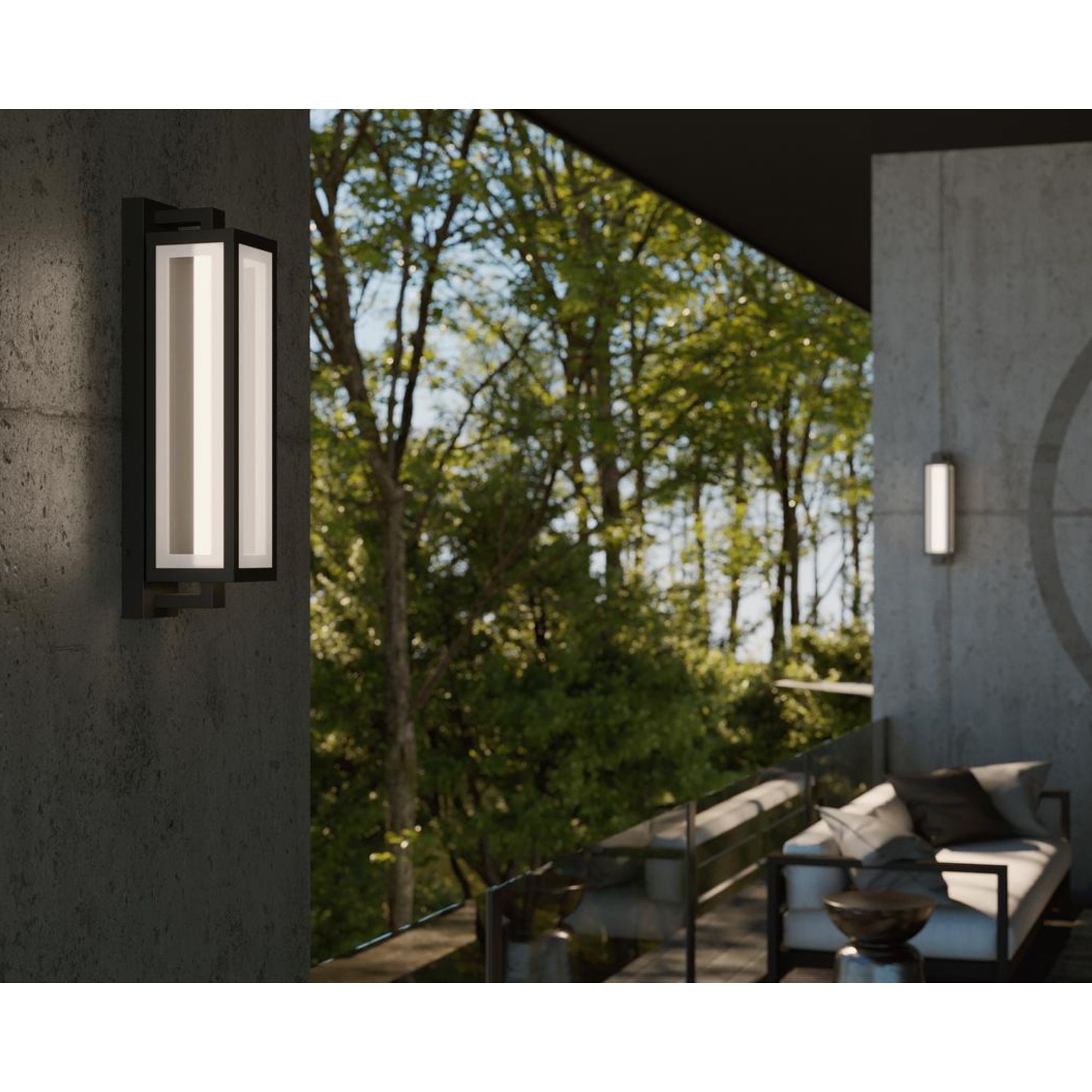 Blake 24'' LED Outdoor Wall Sconce, Black Finish - Bees Lighting