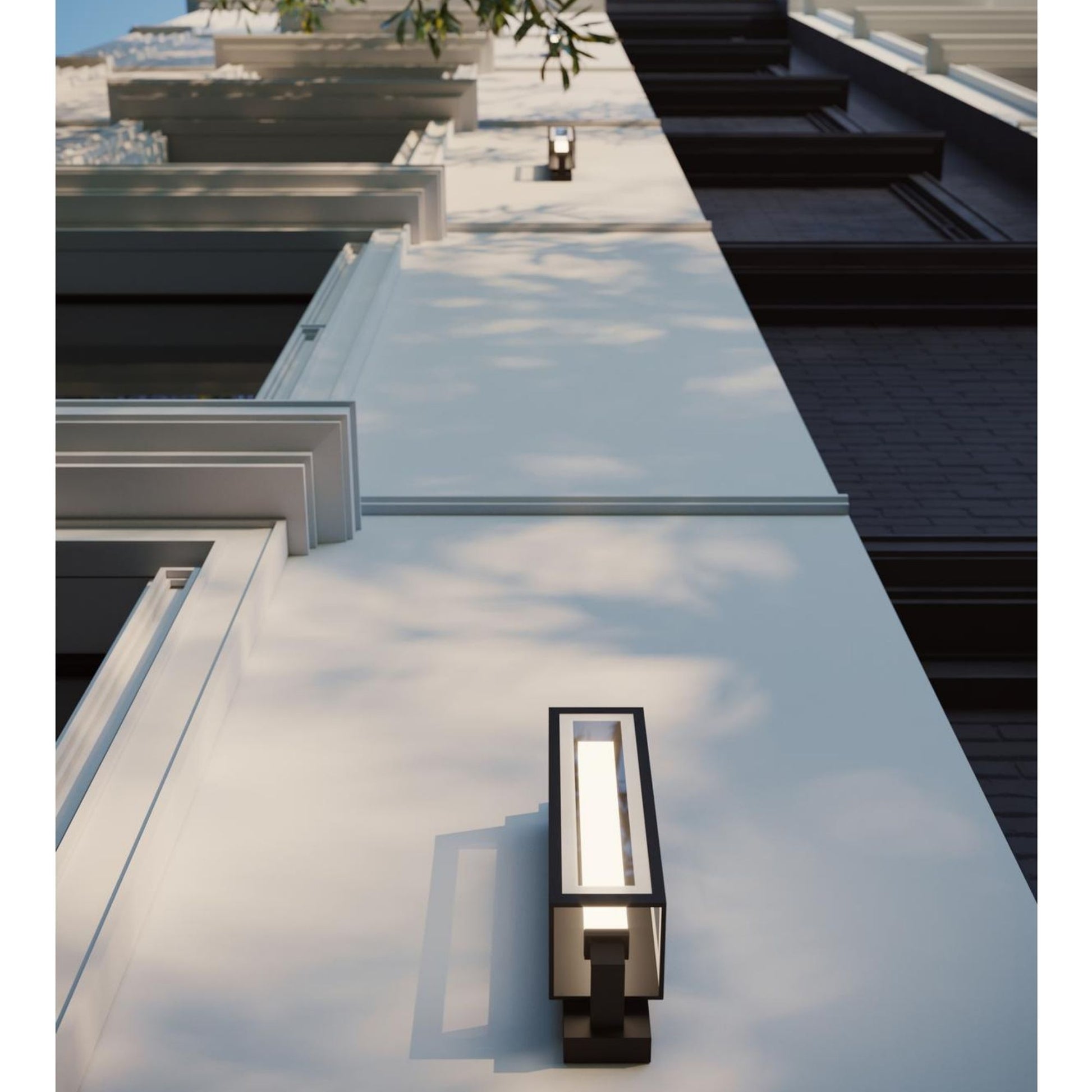 Blake 24'' LED Outdoor Wall Sconce, Black Finish - Bees Lighting