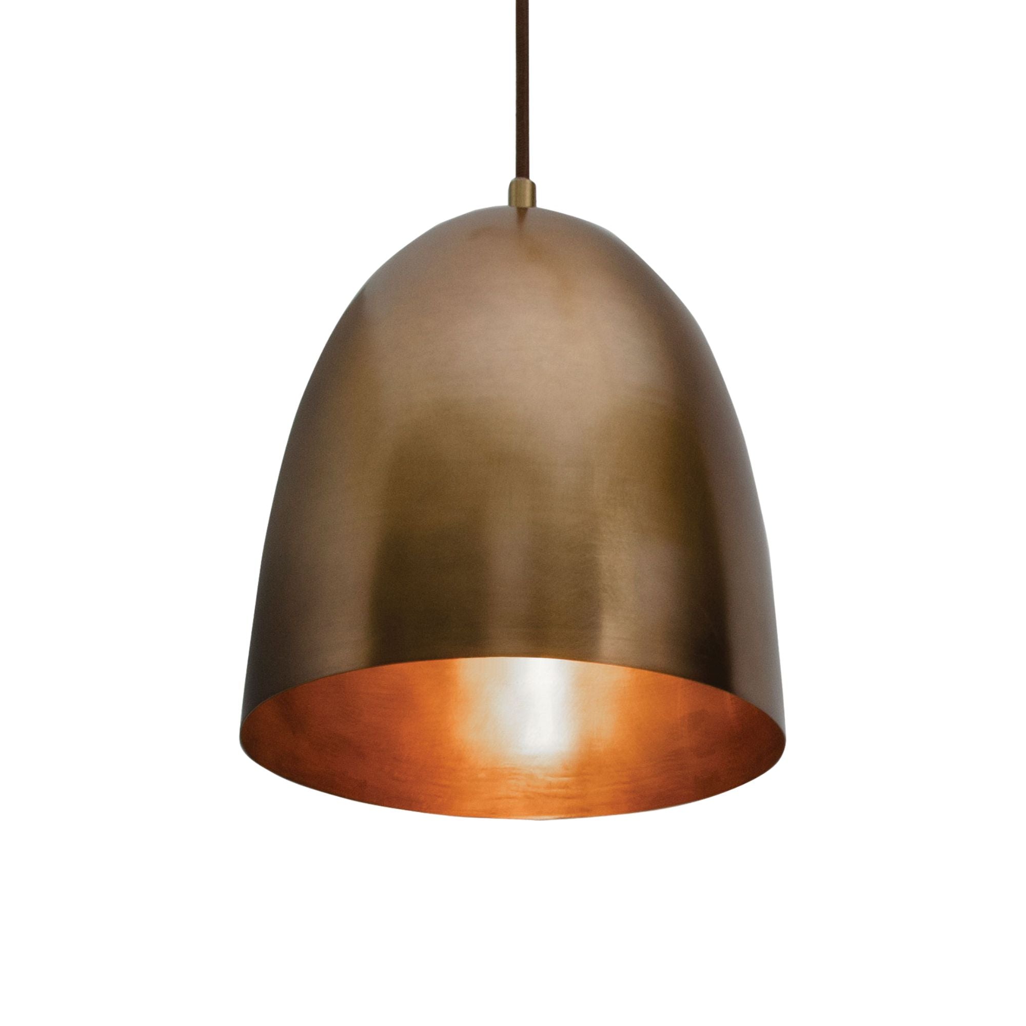 Brooklyn 10 in. Pendant Light Antique Brass Finish - Bees Lighting