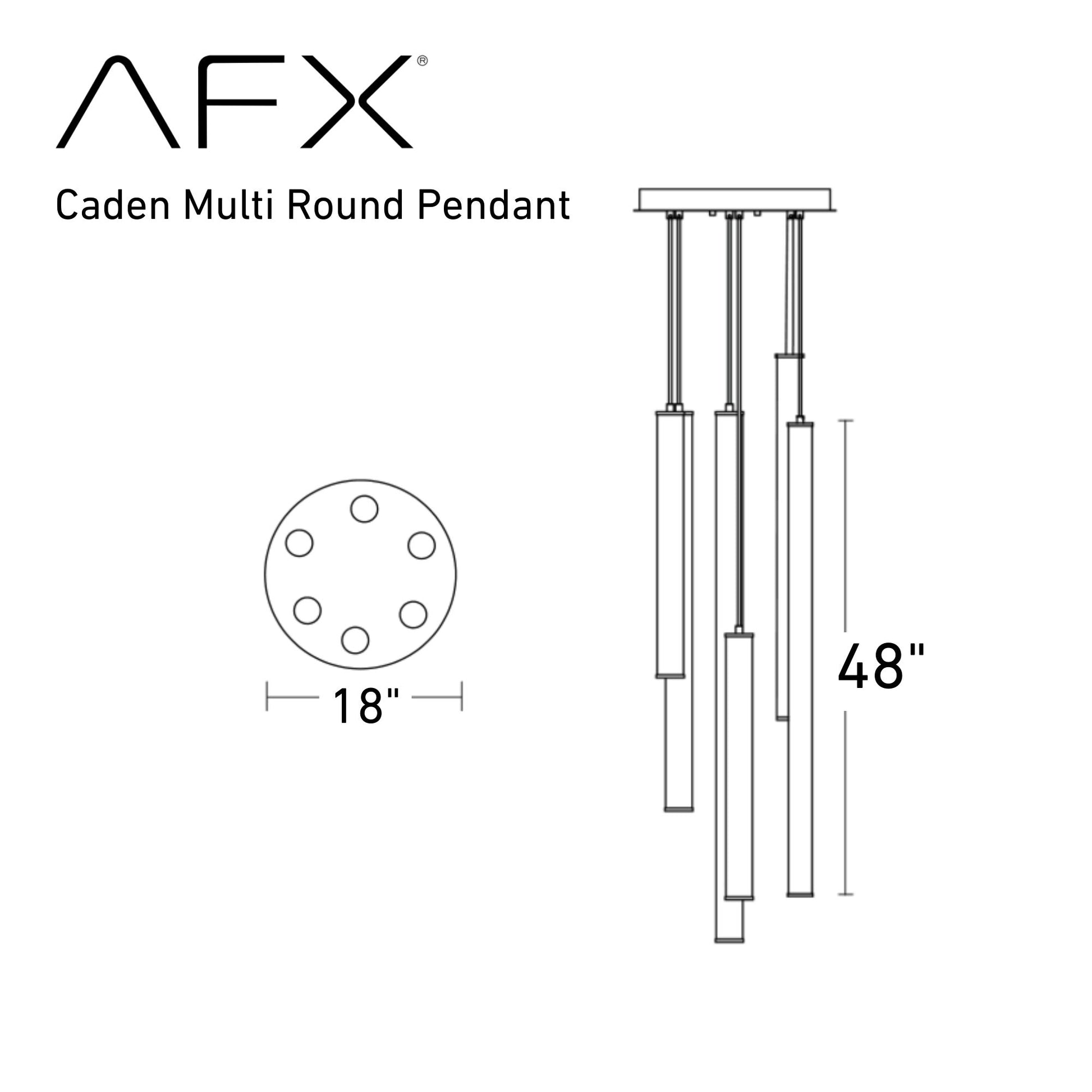 Caden 18" Multi-Port LED Pendant, Satin Nickel Finish - Bees Lighting
