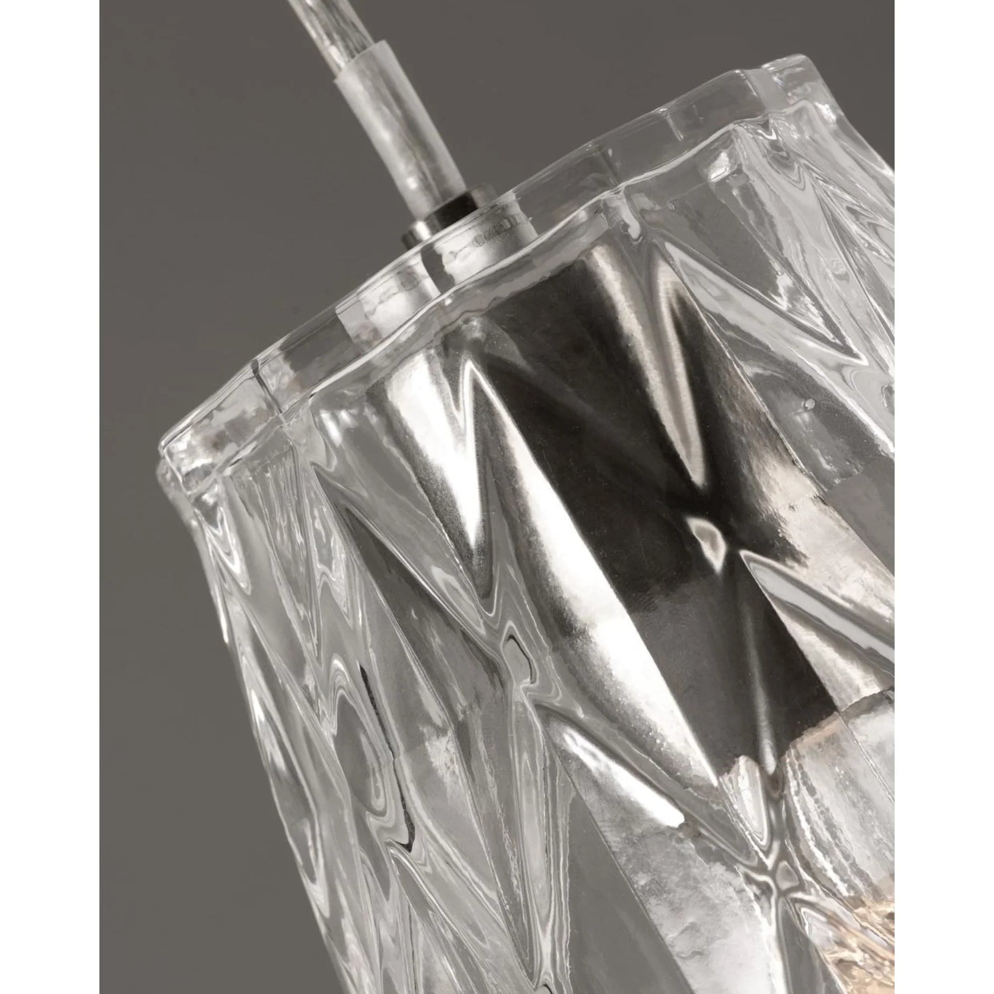 Candace 18" Multi-Port Pendant, Satin Nickel Finish, Clear Shade - Bees Lighting