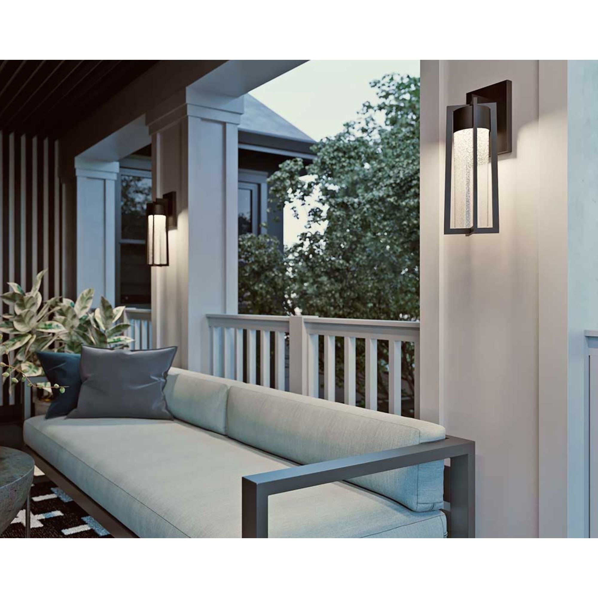 Cane 19 in. LED Outdoor Wall Light Black Finish - Bees Lighting