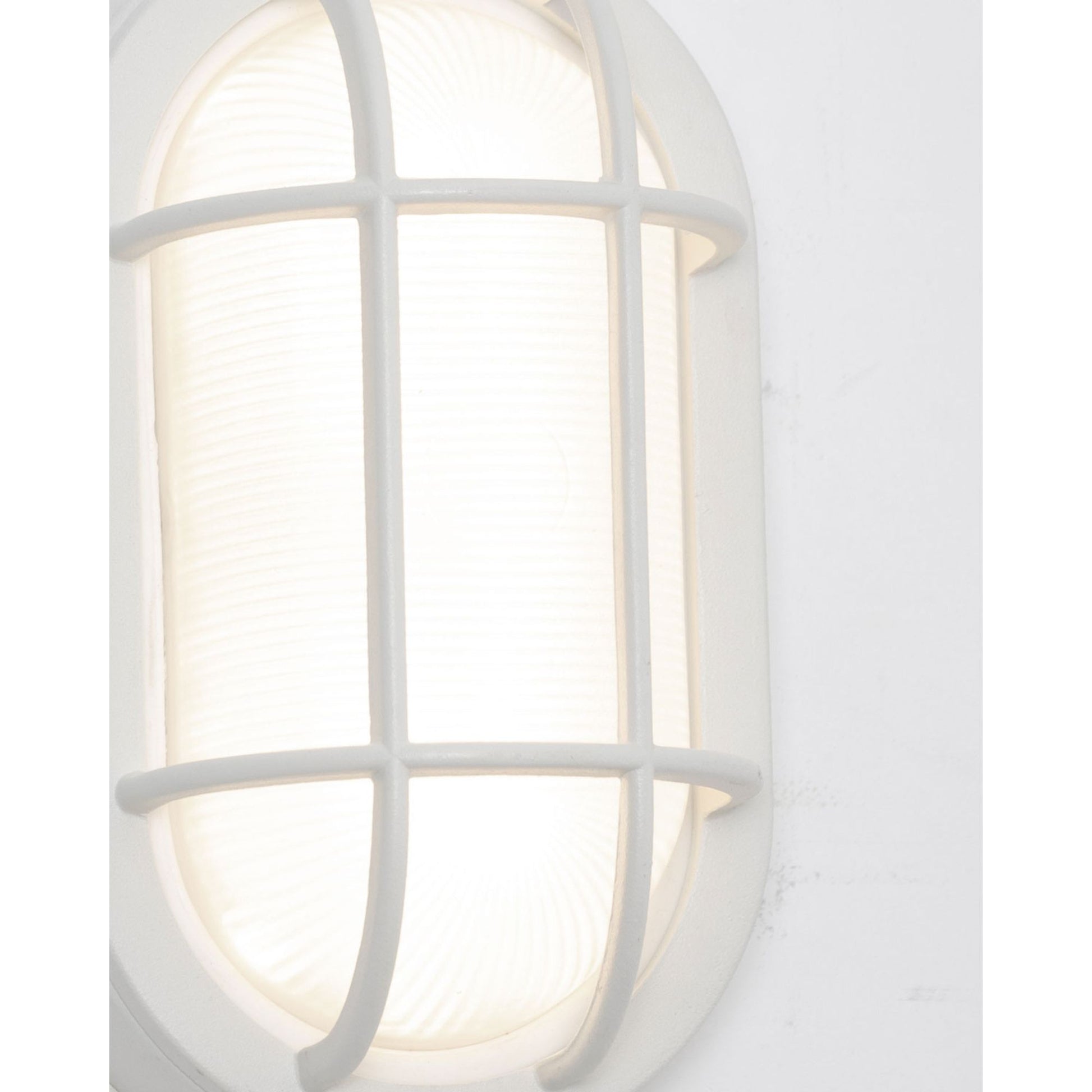 Cape 9" LED Outdoor Wall Sconce, White Finish - Bees Lighting