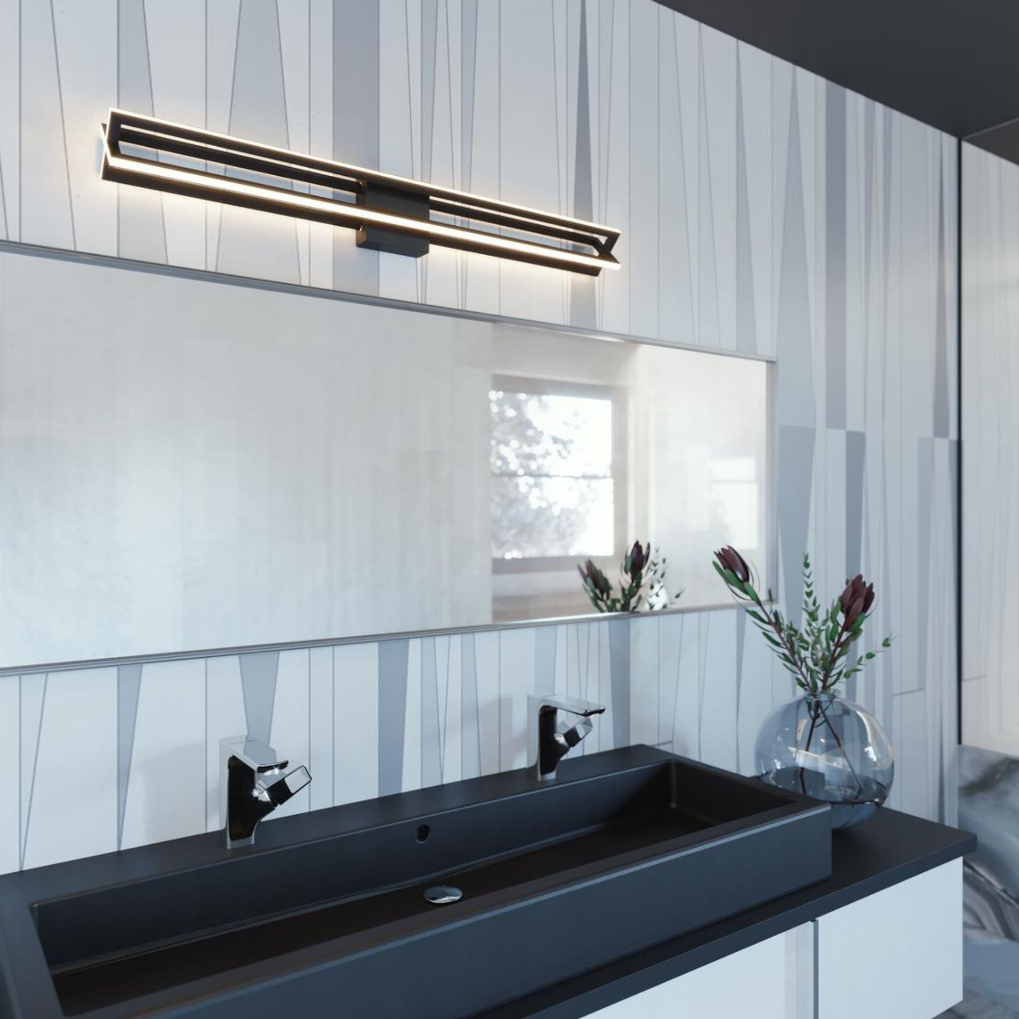 Cass 24 in. LED Bath Bar Satin Nickel finish - Bees Lighting