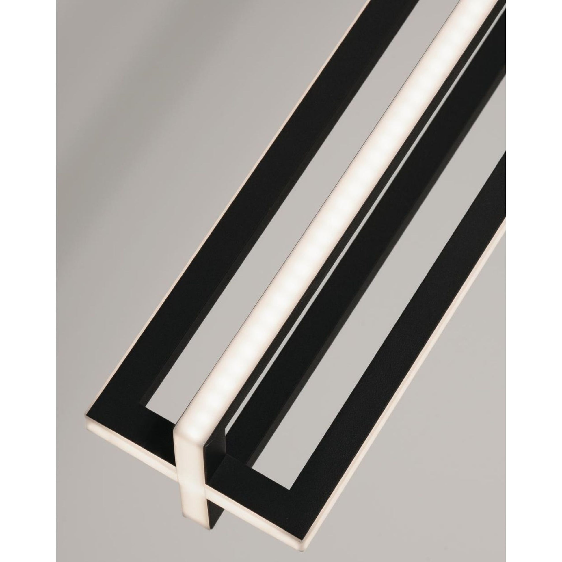 Cass 18" LED Pendant, Black Finish - Bees Lighting
