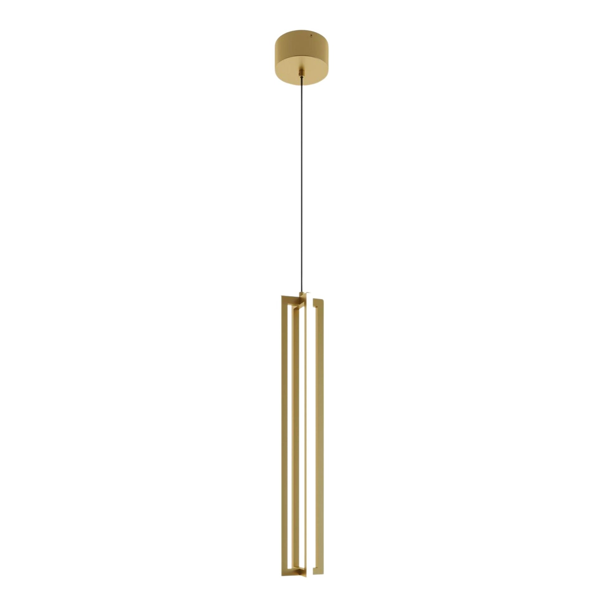 Cass 24" LED Mini Pendant, Gold Finish - Bees Lighting