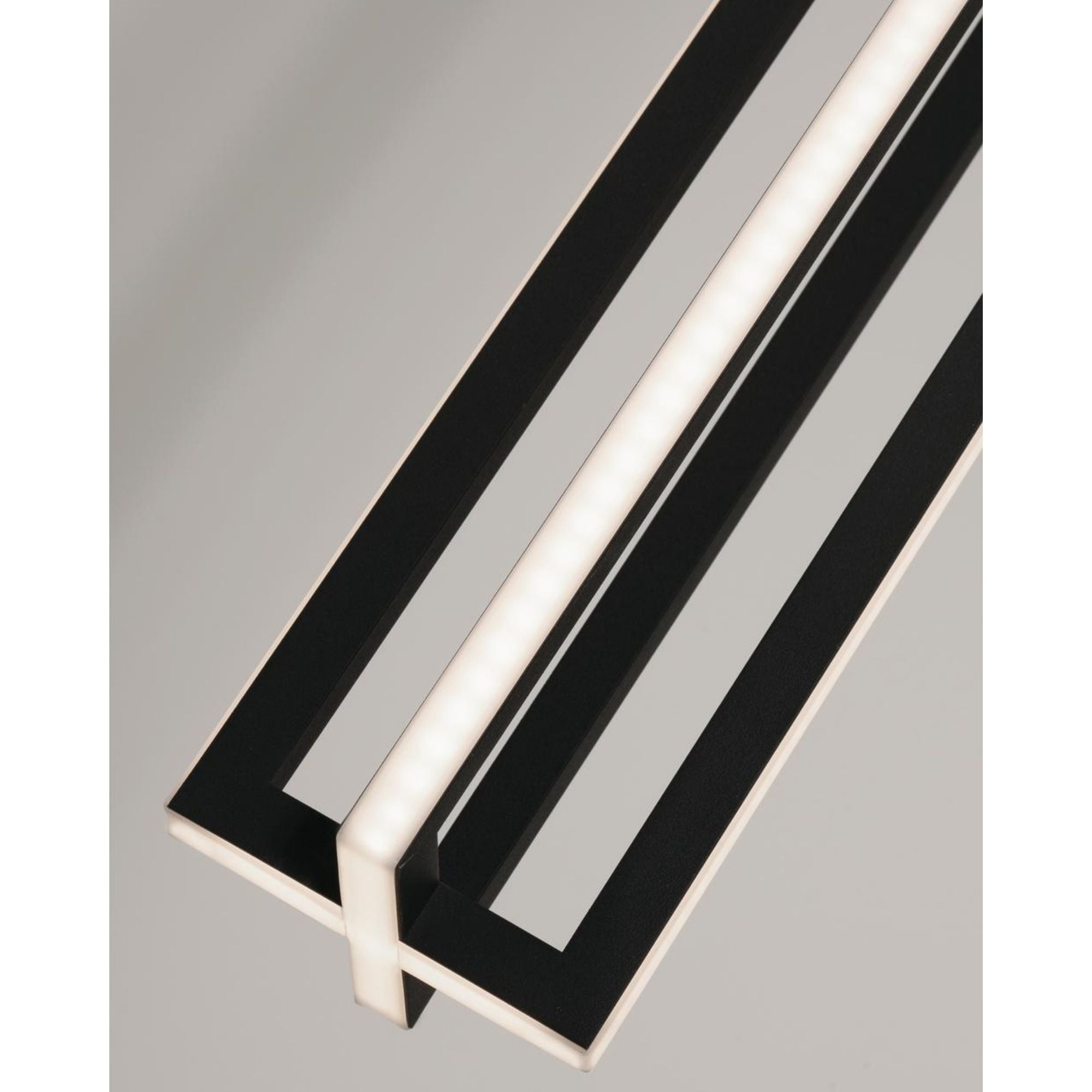 Cass 36 in. Single LED Pendant Light Black finish - Bees Lighting