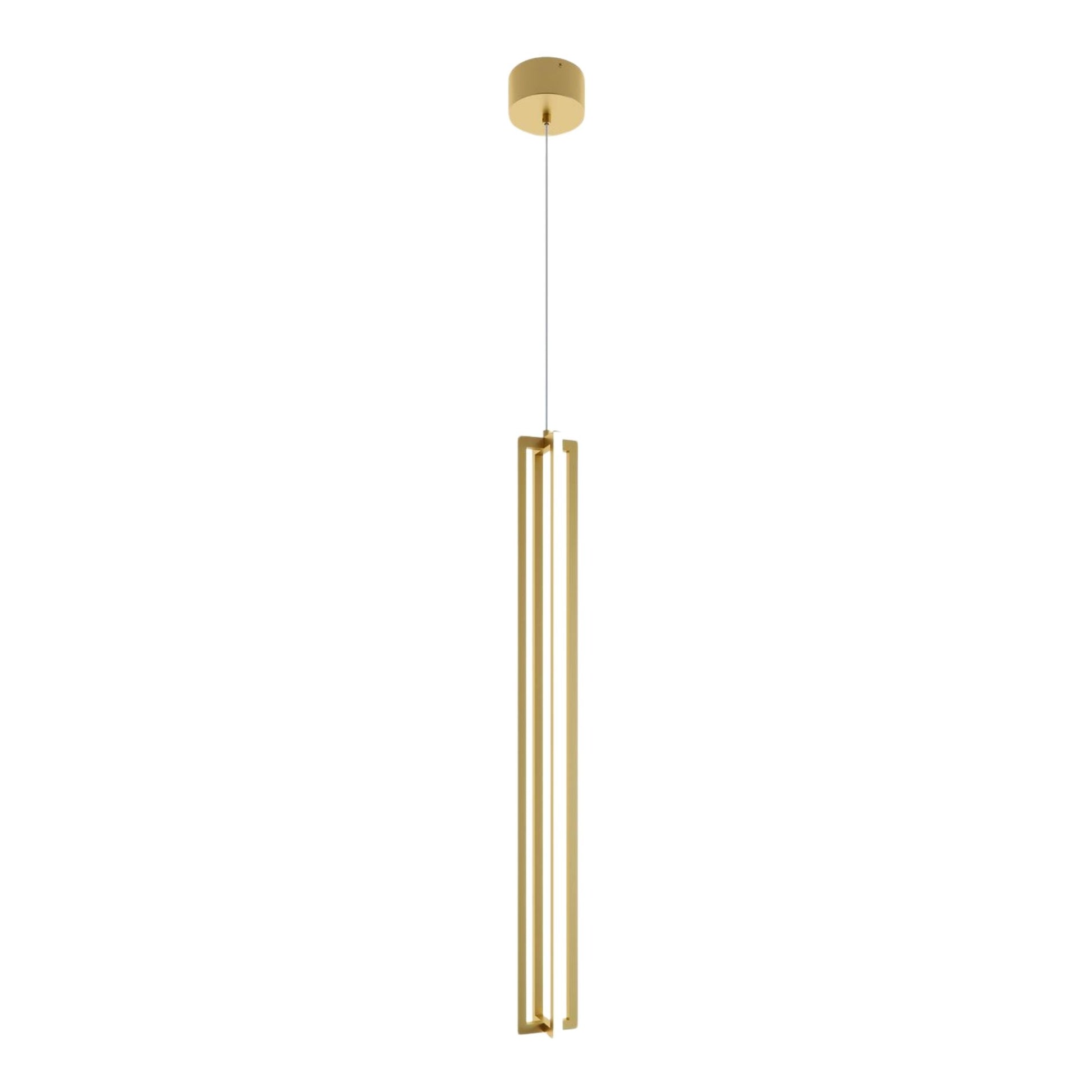 Cass 36" LED Pendant, Gold Finish - Bees Lighting