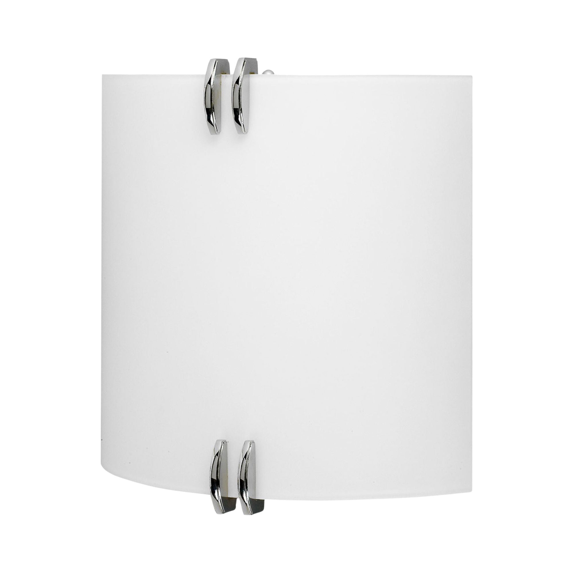 Century 12 in. LED Wall Light Polished Chrome Finish White Shade - Bees Lighting