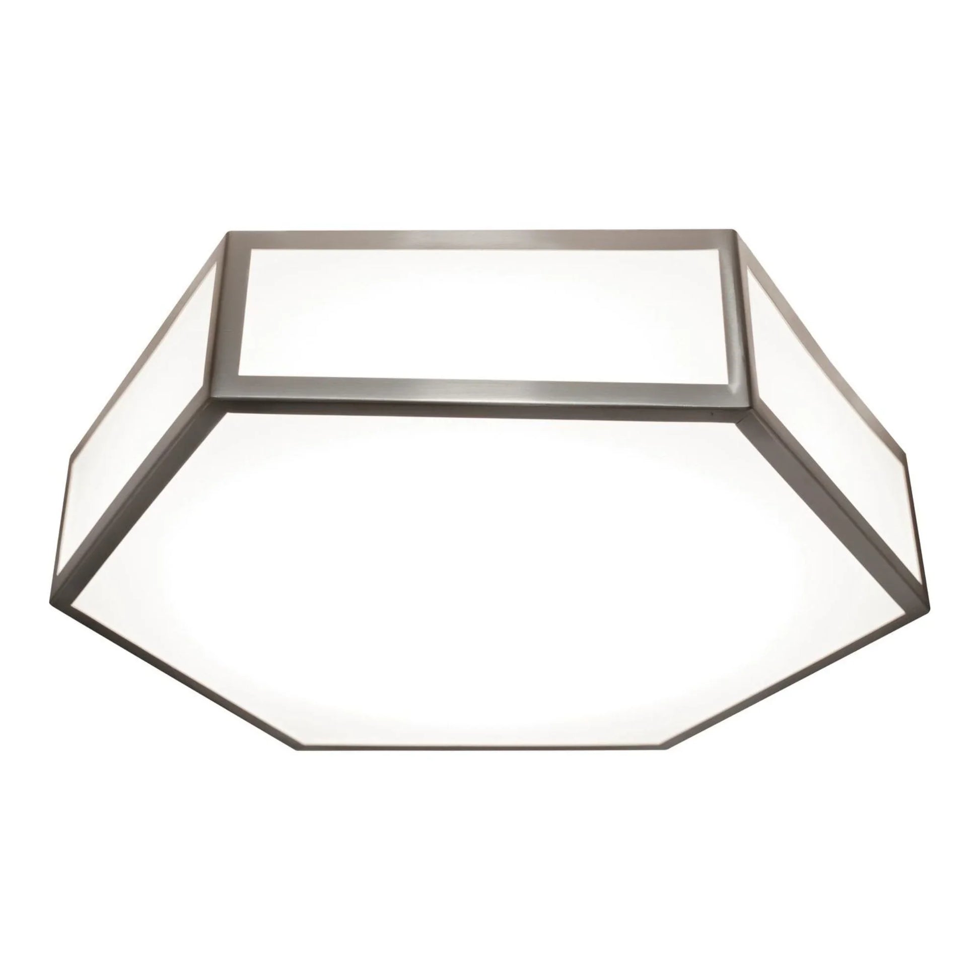 Clara 16" LED Flush Mount, Satin Nickel Finish - Bees Lighting