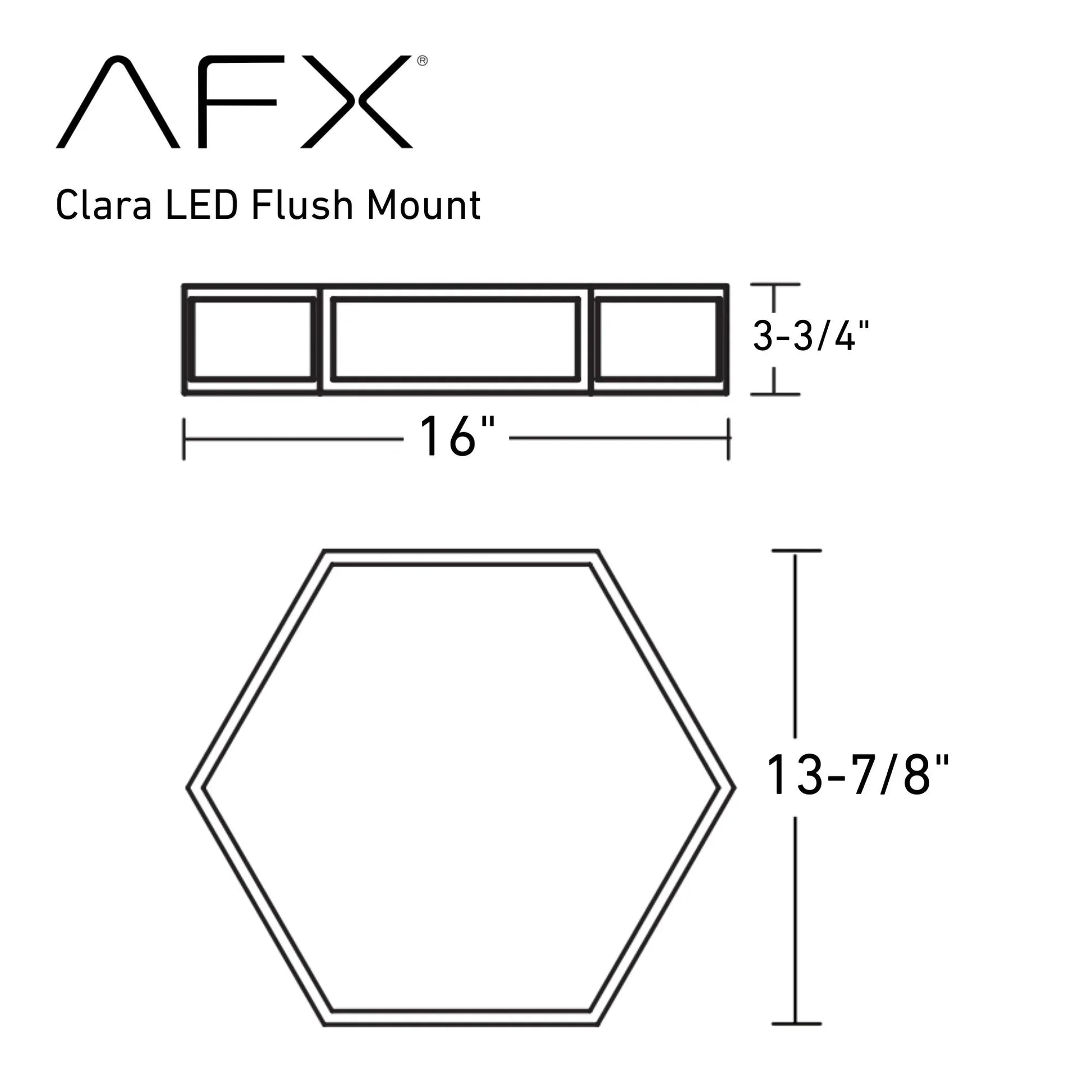 Clara 16" LED Flush Mount, Satin Nickel Finish - Bees Lighting