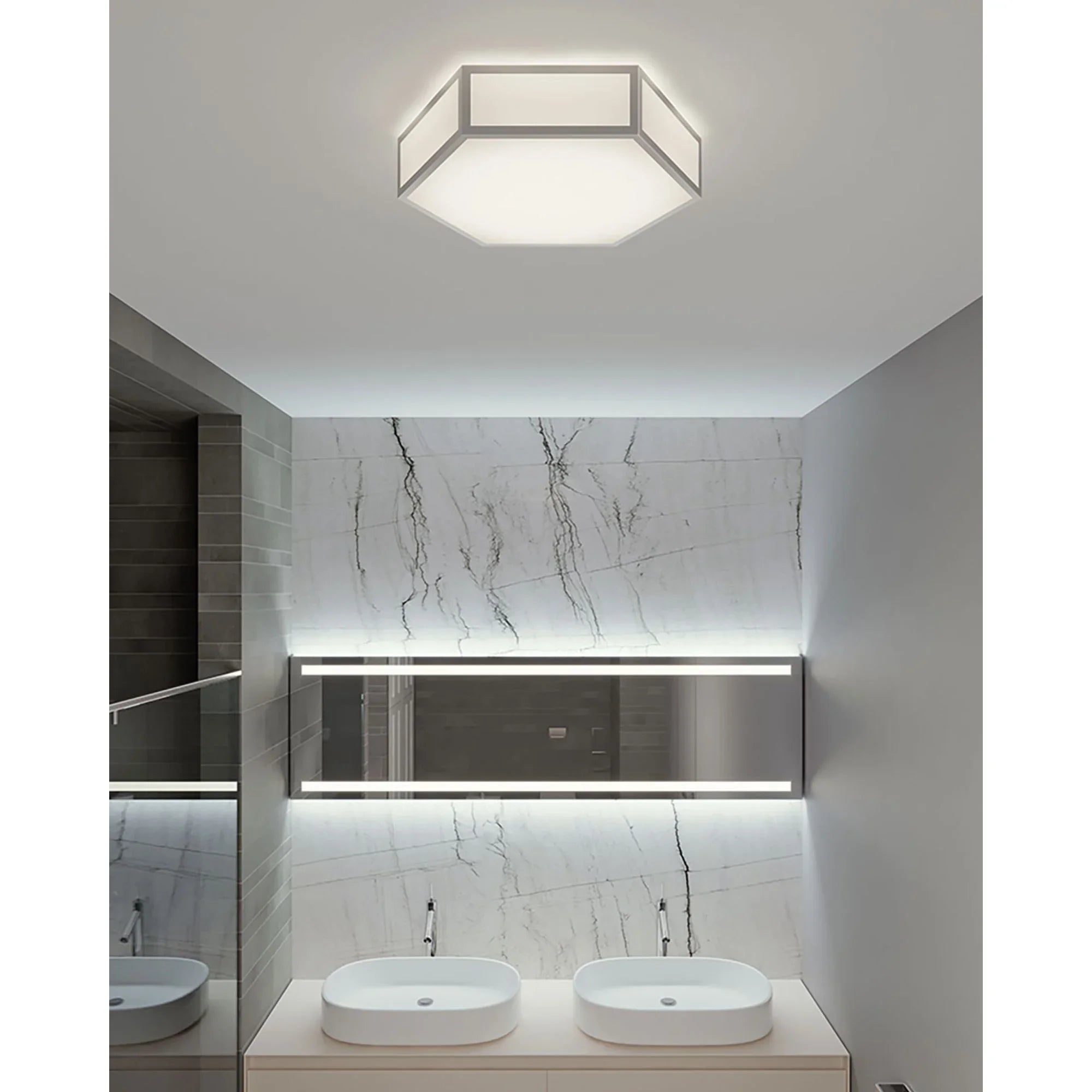 Clara 16" LED Flush Mount, Satin Nickel Finish - Bees Lighting