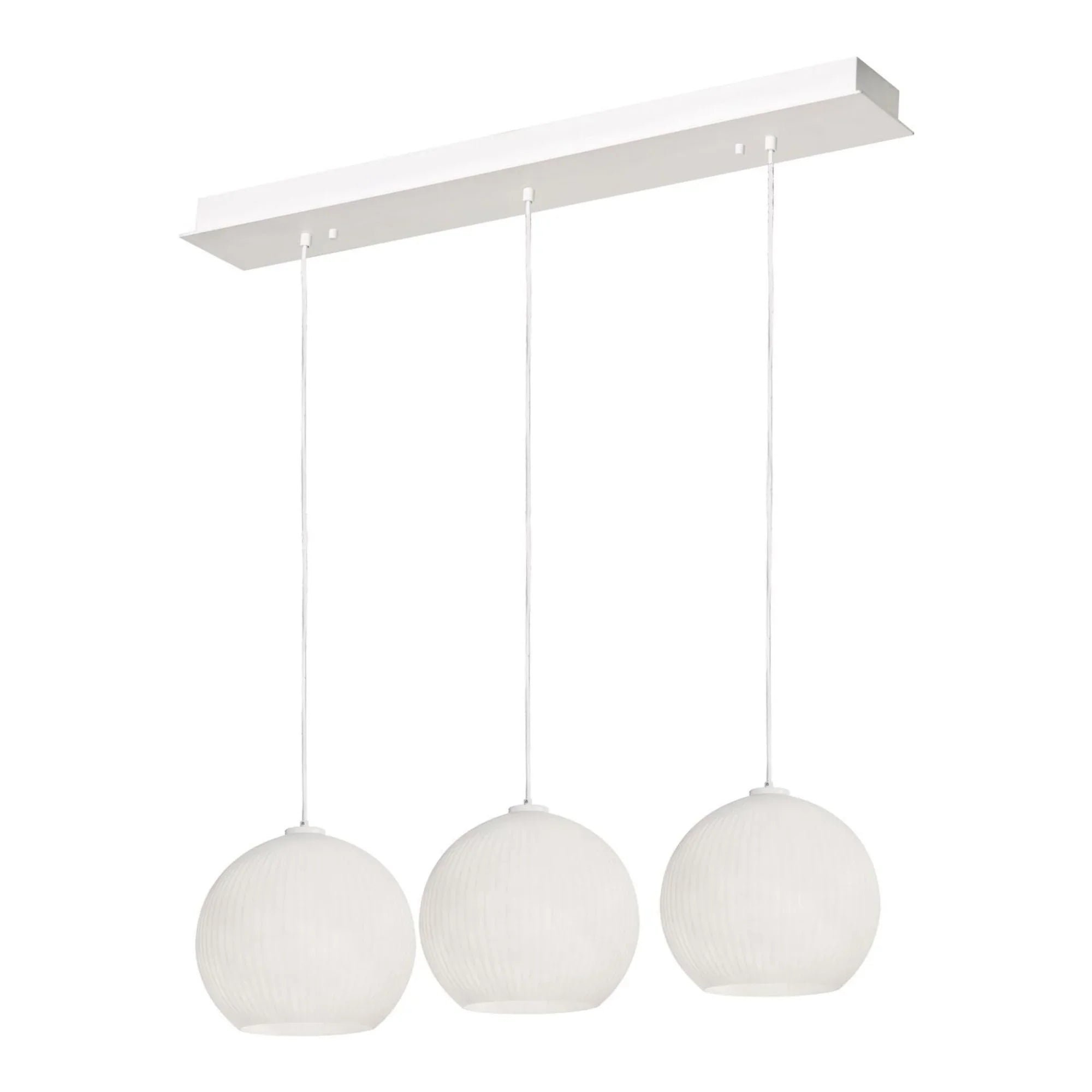 Cleo 48" Linear Pendant, White Finish - Bees Lighting